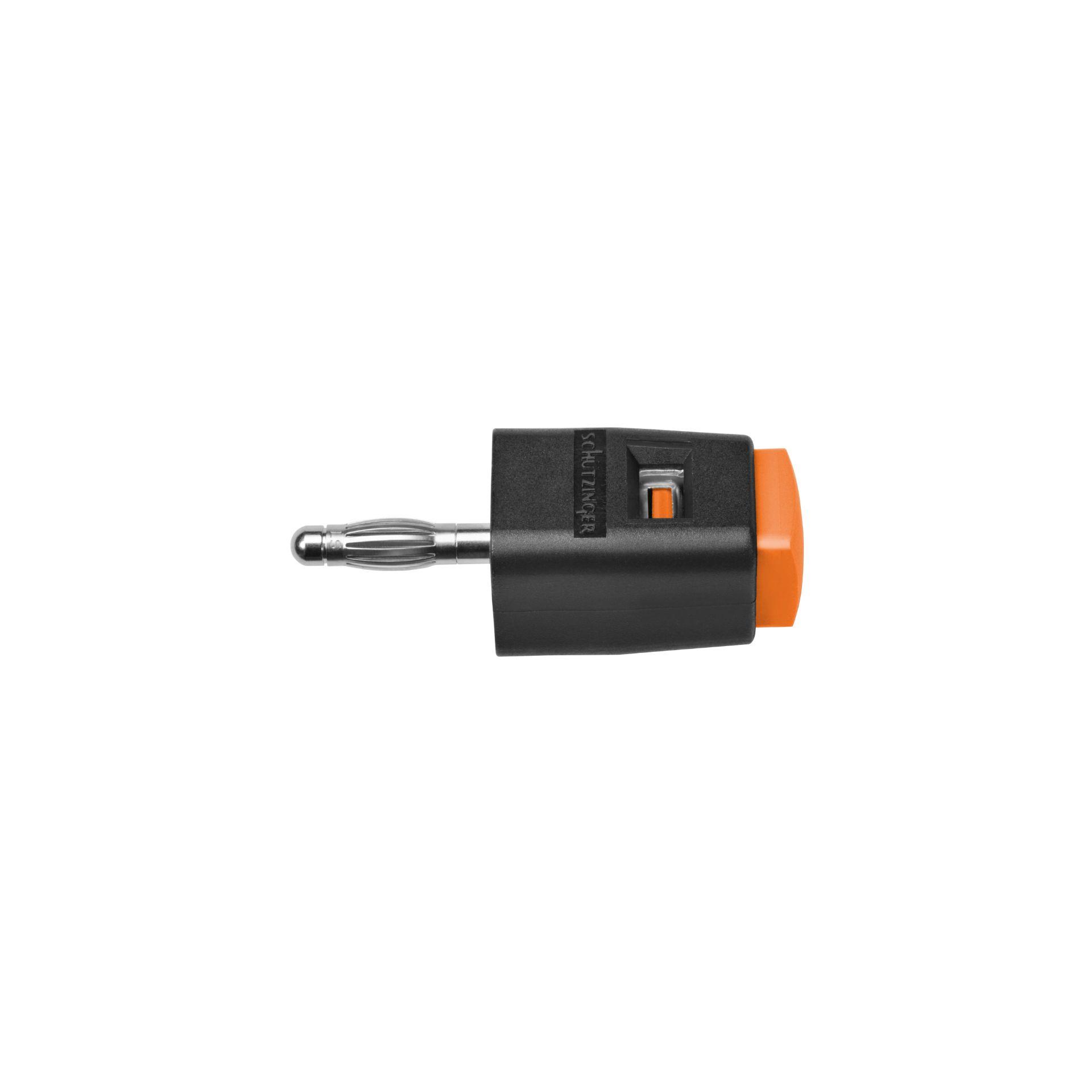 Schnelldruckklemme für ø 4mm Buchse, orange