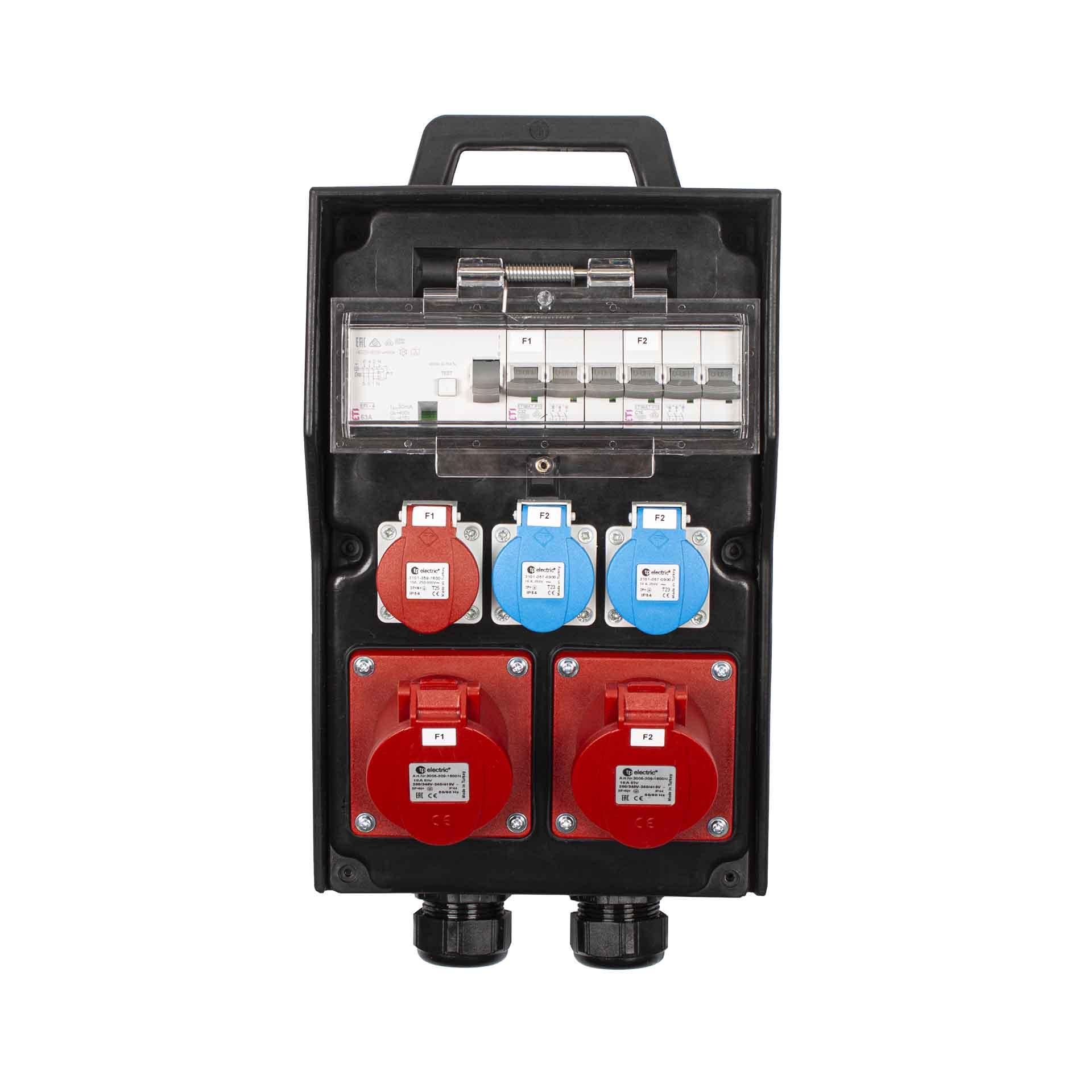 Hartgummi Baustromverteiler 215S-05 40A