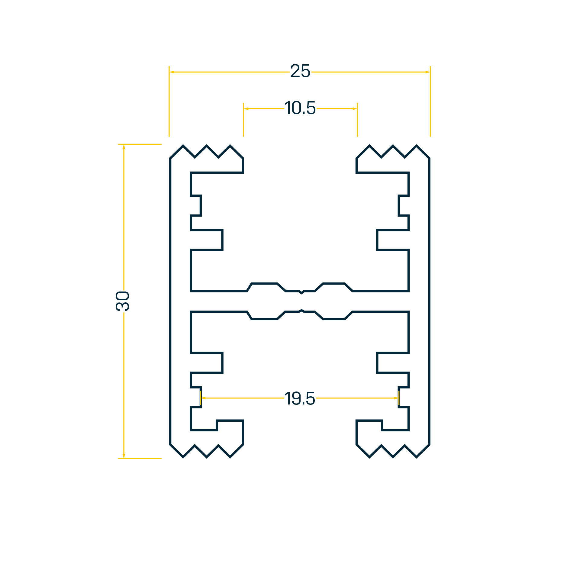 BS 25.3  Befestigungsschiene