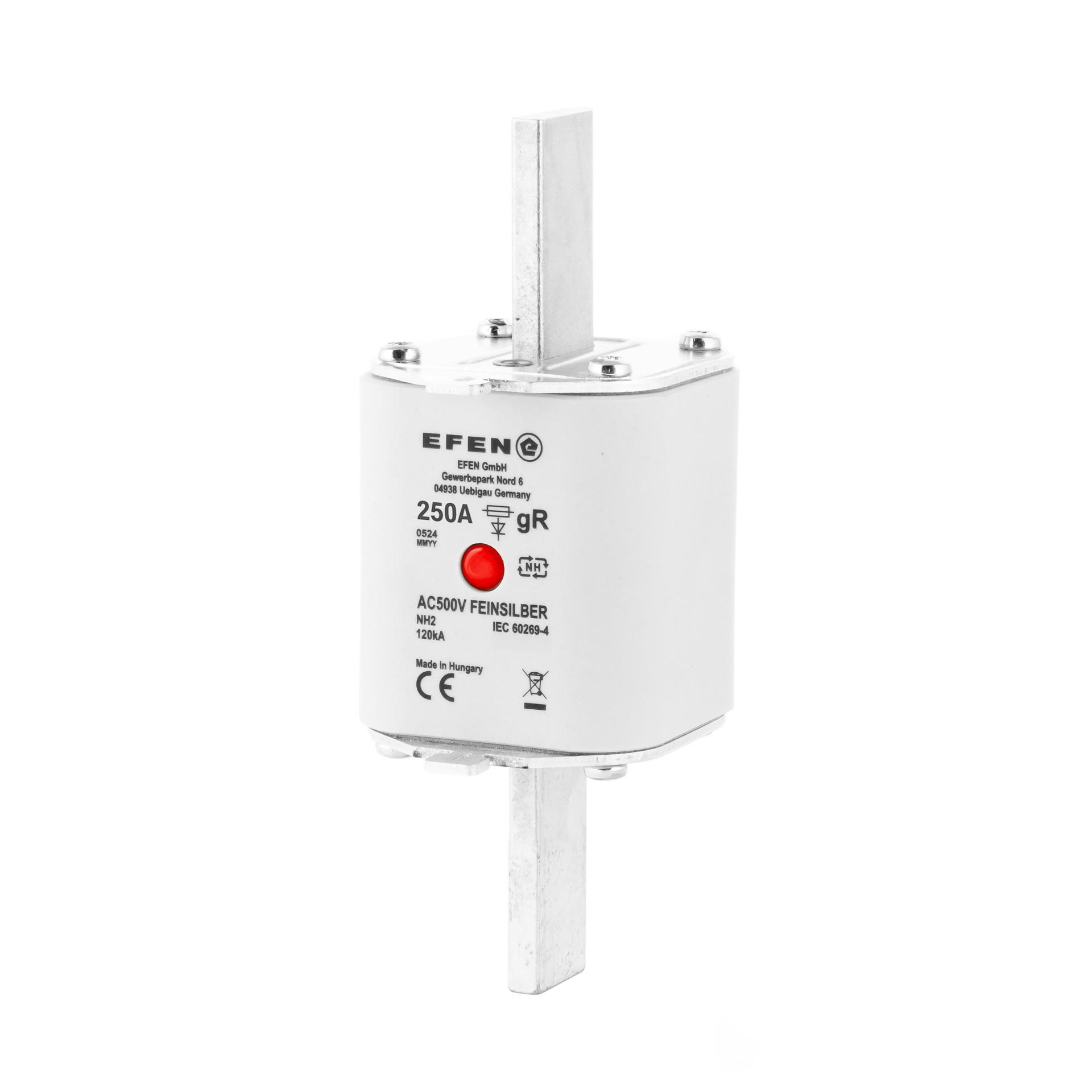 NH-Sicherung Gr. 2, 250A, Charakteristik gR, AC 500V, 120kA