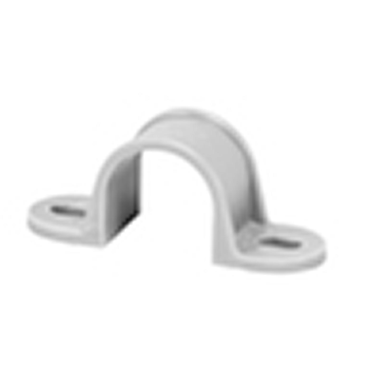 Lappenschelle M25, 2-lappig, hellgrau ähnlich RAL 7035, aus PVC