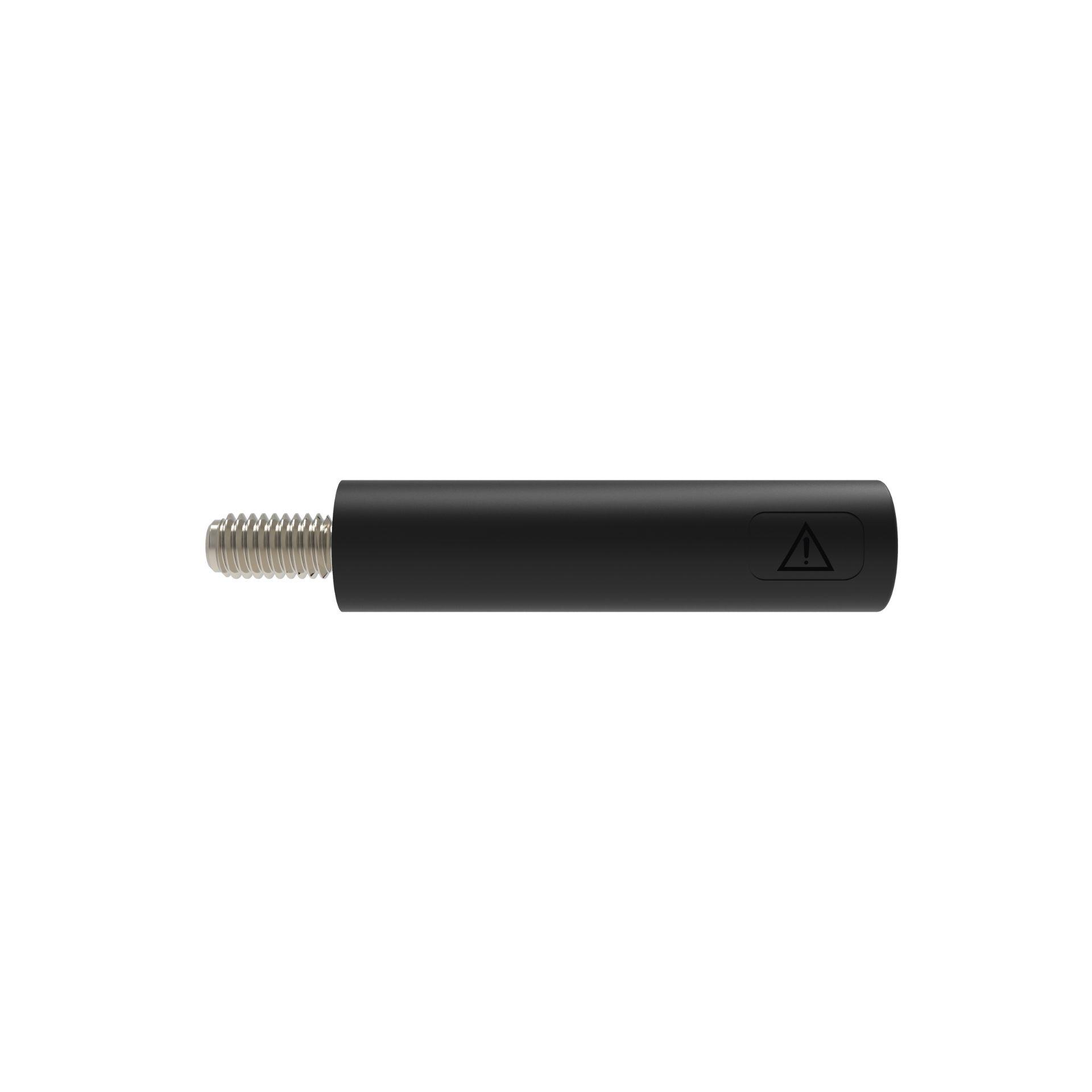 Einbaubuchse ø 4mm, M3x6mm, schwarz