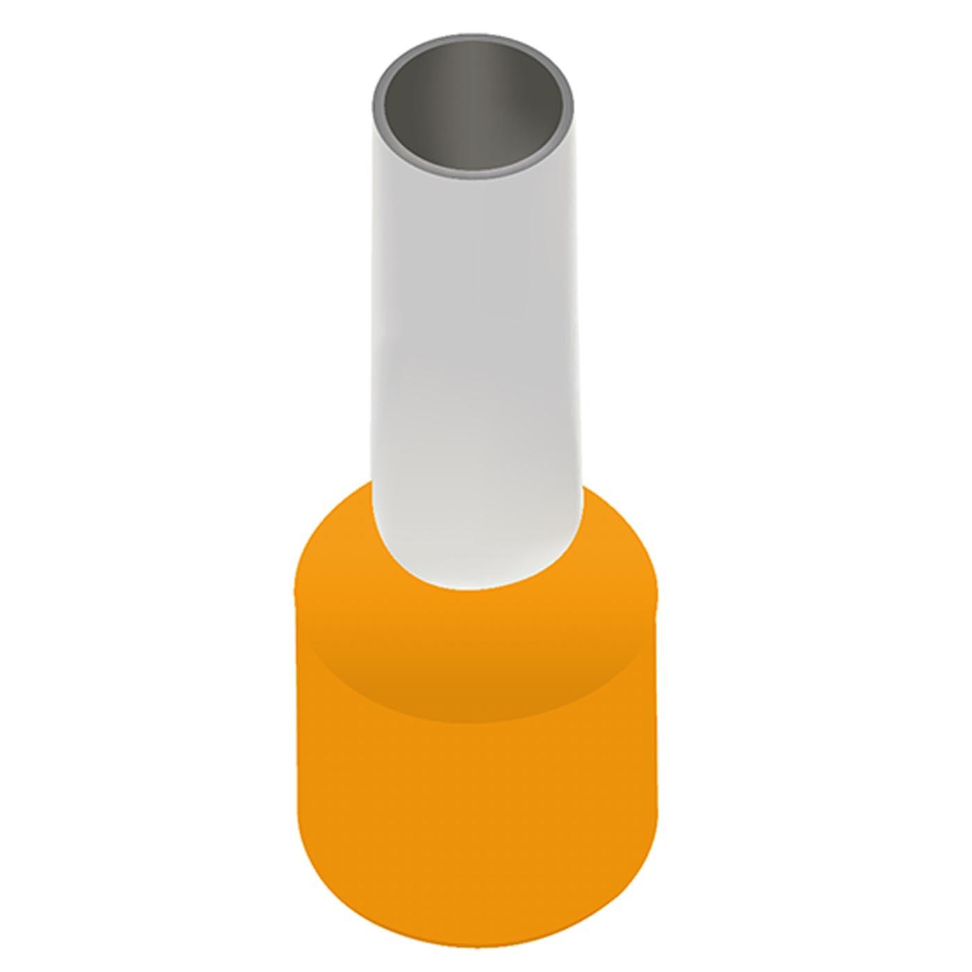 Isolierte Aderendhülsen (TE) orange / 4mm² / 18mm