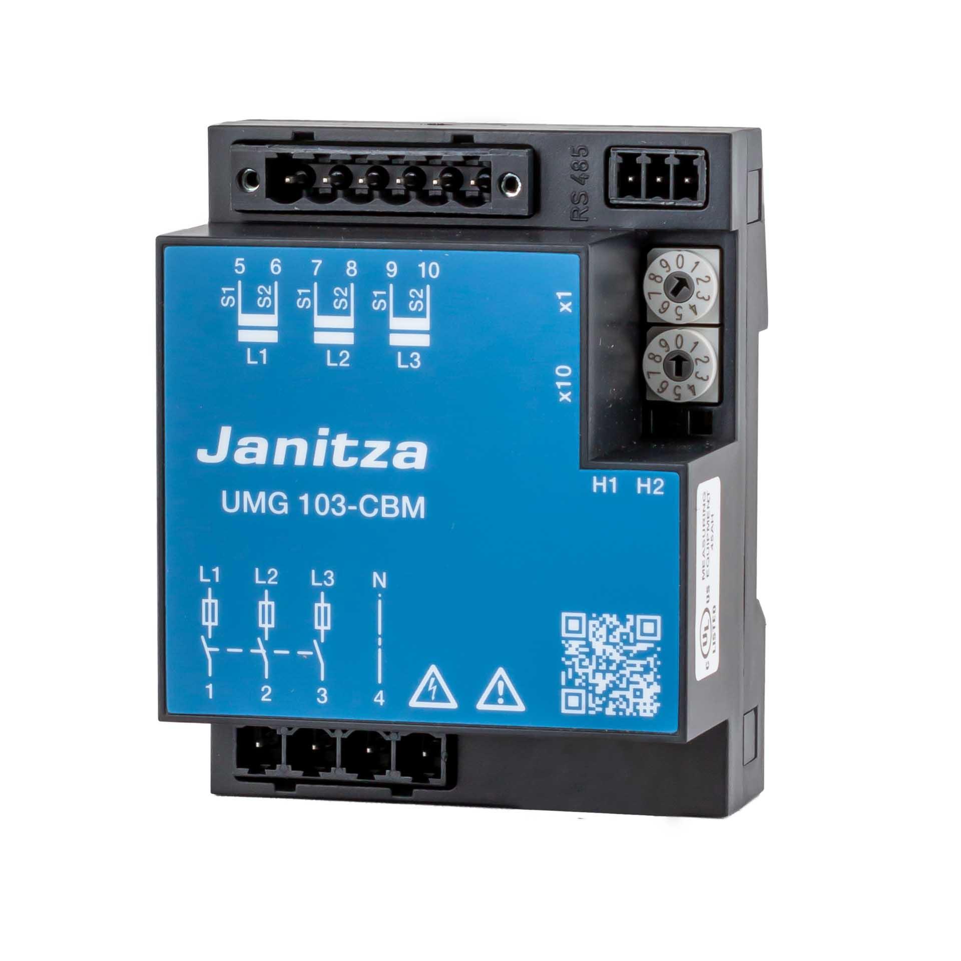 Janitza Kompakter Energieanalysator UMG 103-CBM (Für DIN-Schienen-Montage)