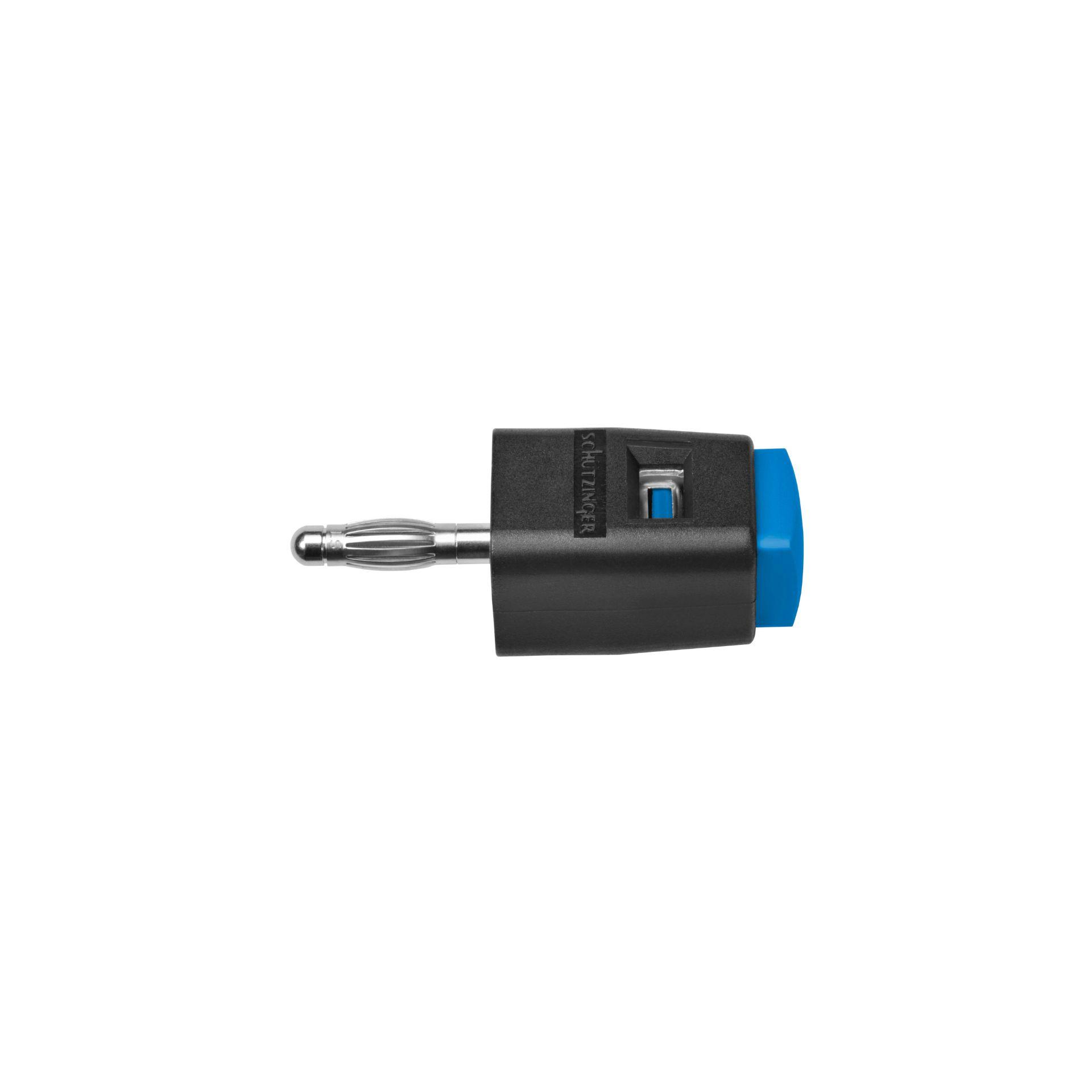 Schnelldruckklemme für ø 4mm Buchse, blau