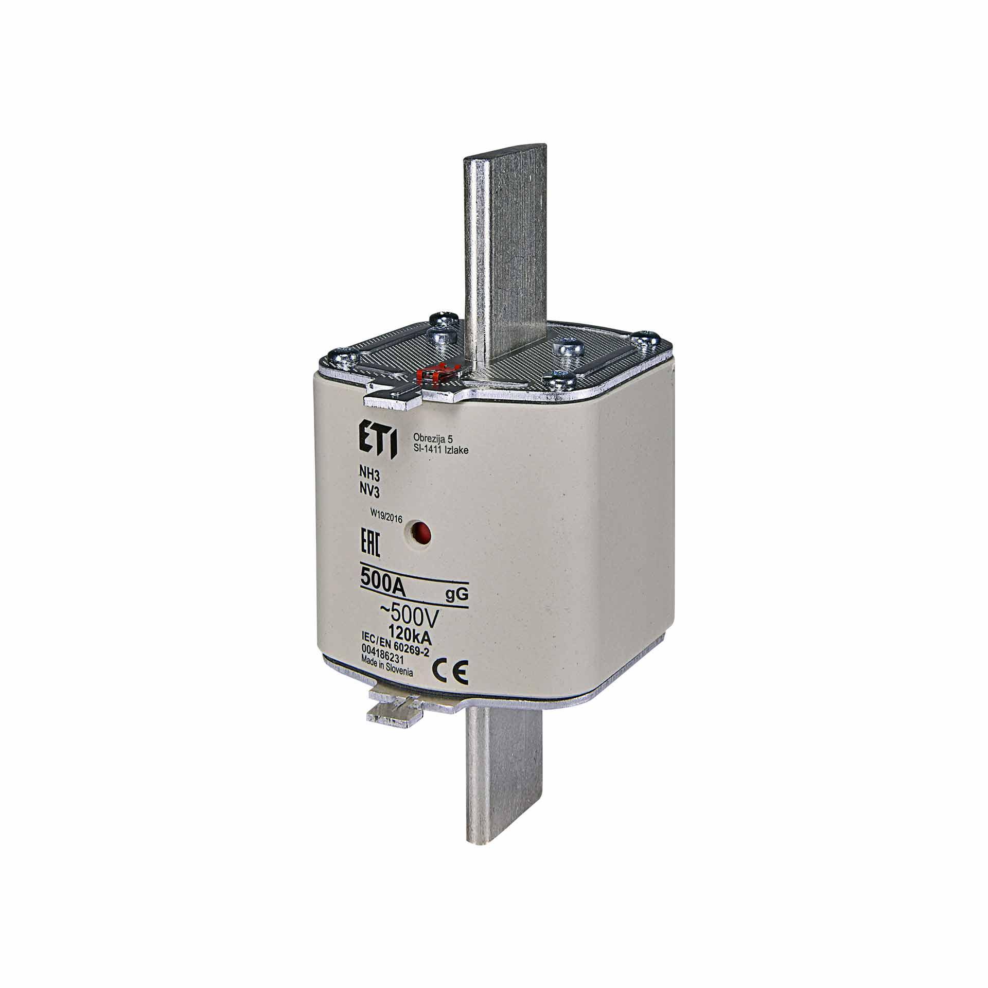 NH-Sicherung Gr.3  500A, Charakteristik gL-gG 500V
