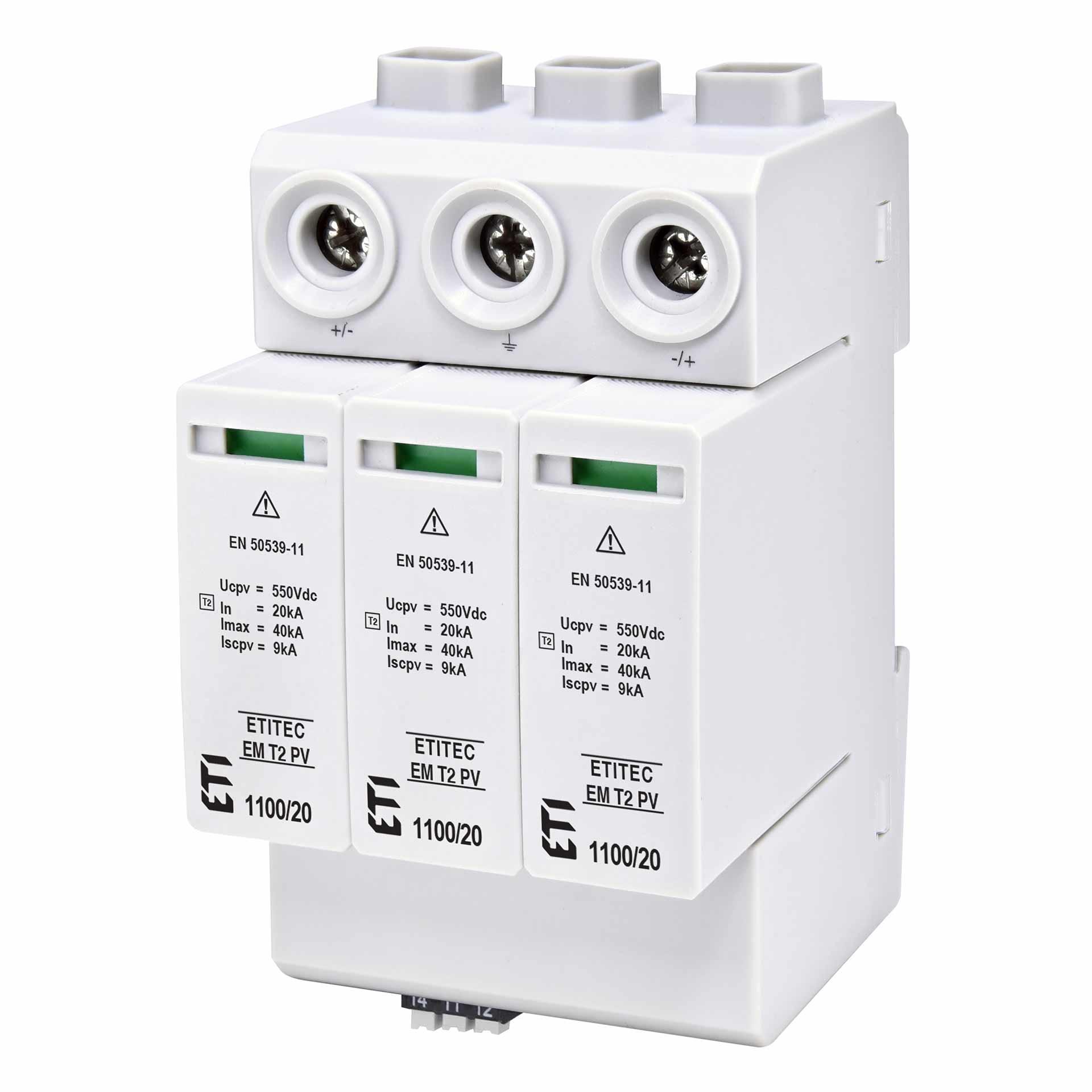 Überspannungsableiter Typ 2, ETITEC EM T2 PV, 1100/20 Y RC