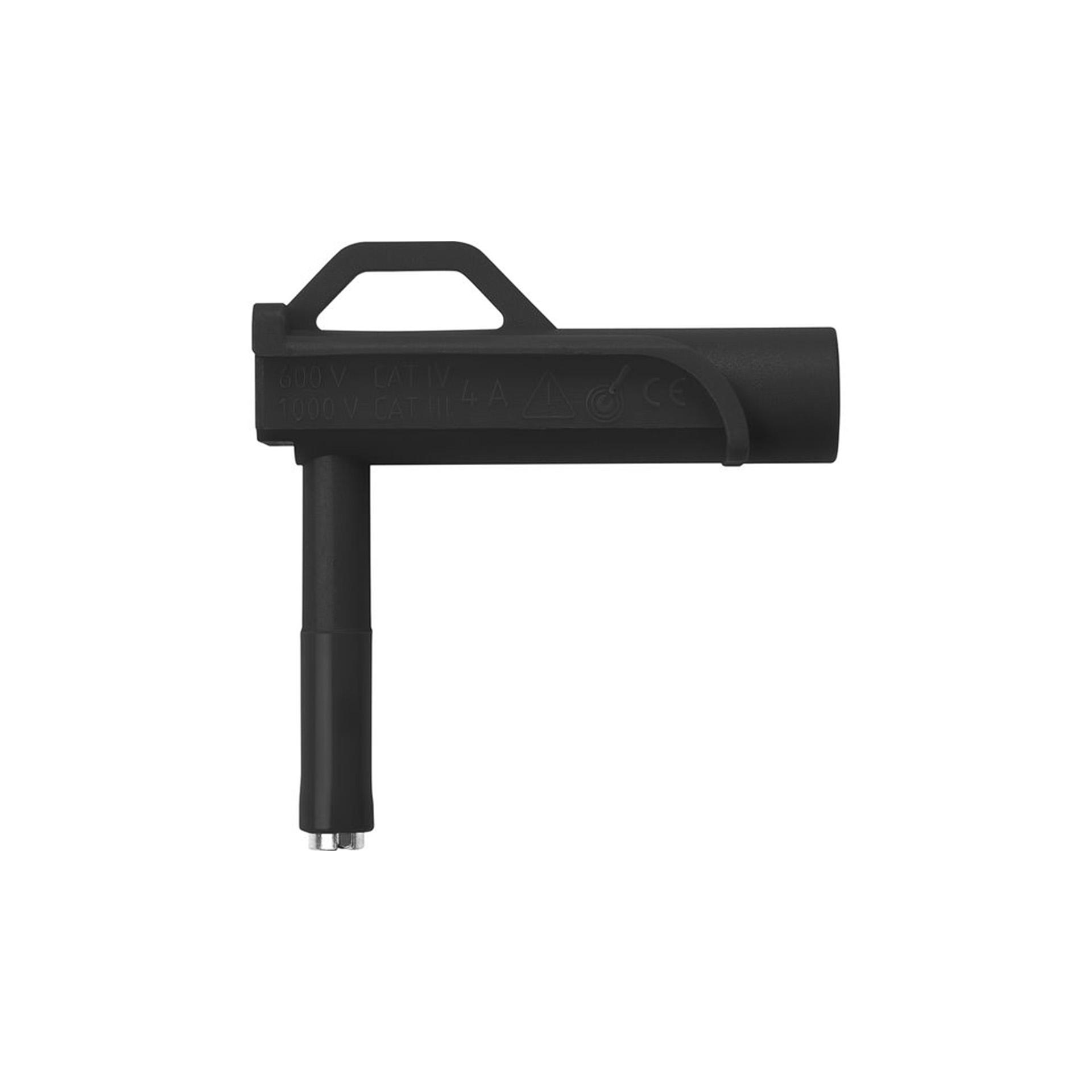 Magnetischer Adapter mit Sicherheitsbuchse zur Kontaktierung von Schraubenköpfen, Buchse ø 4mm, sw