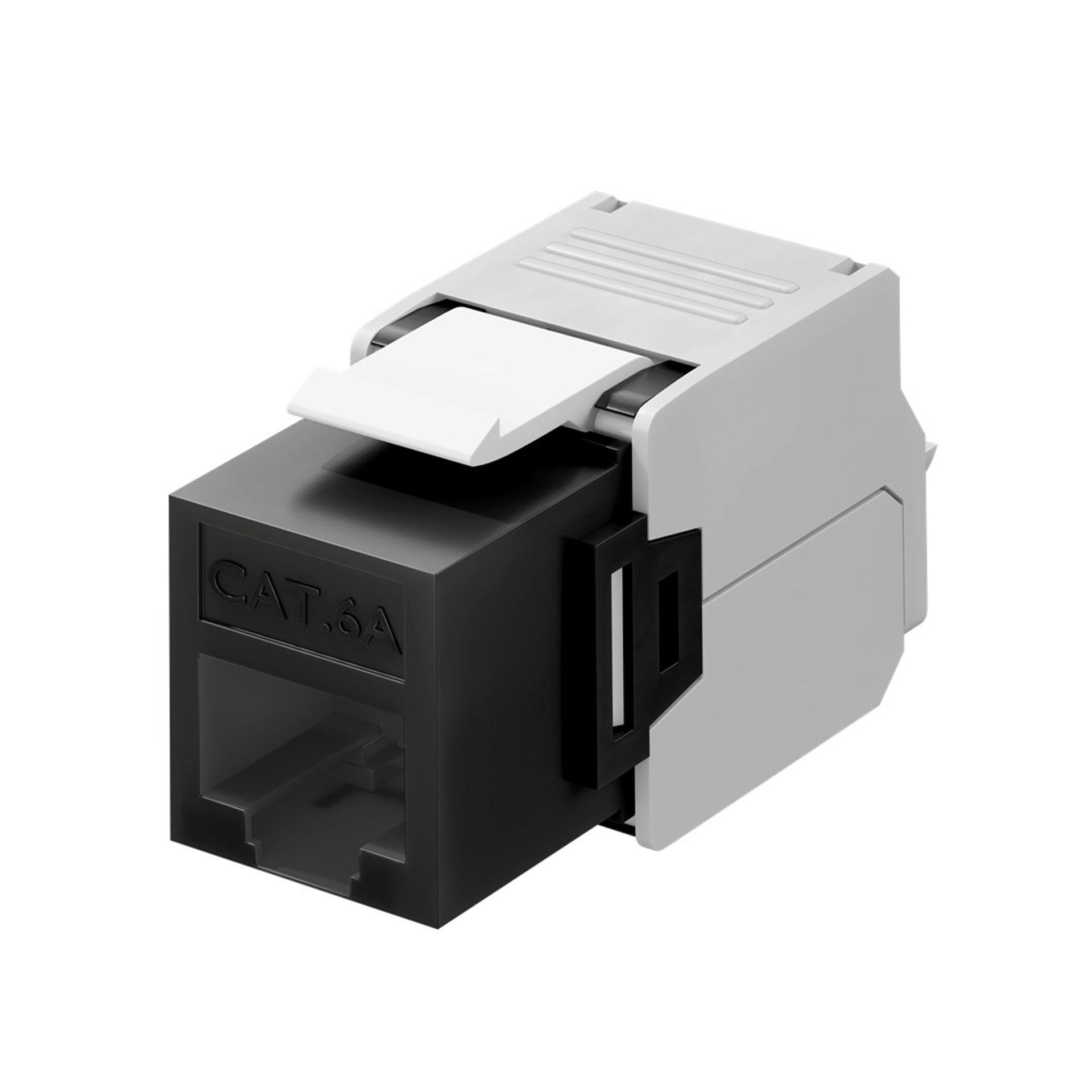 Keystone-Modul RJ45 CAT 6A, UTP, 500MHz, schwarz
