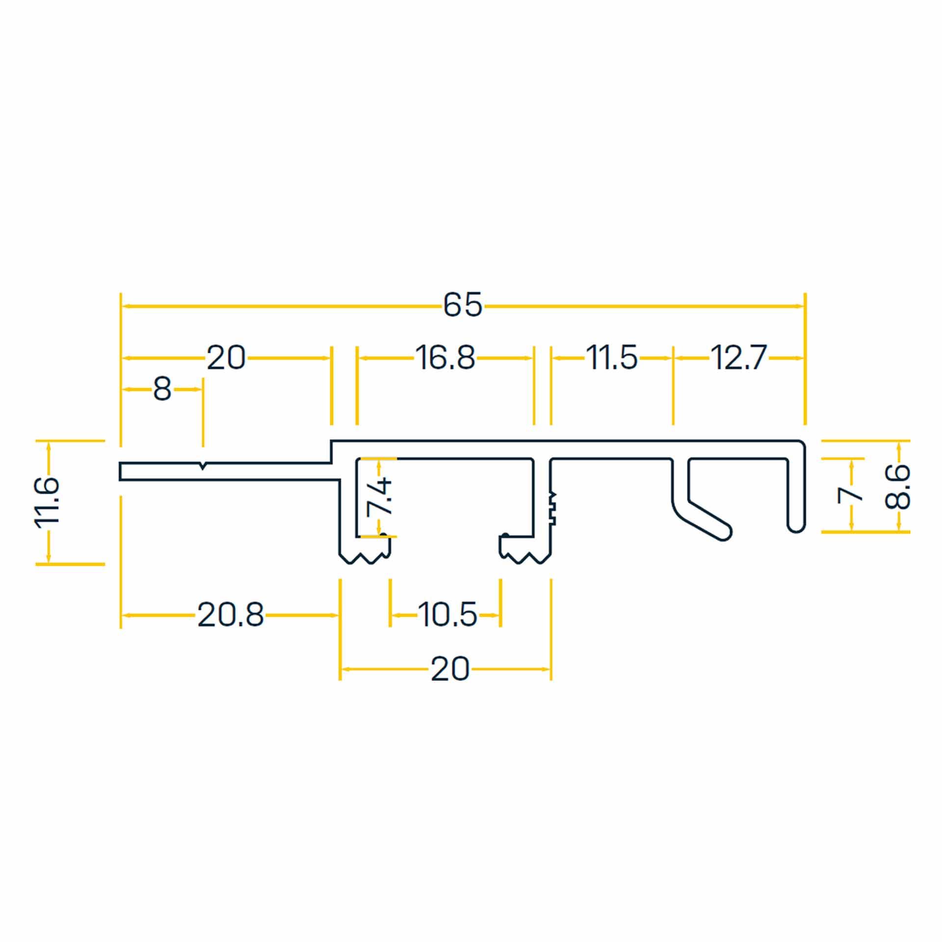 GA2026 Seitenprofil SP.65_7mm 
