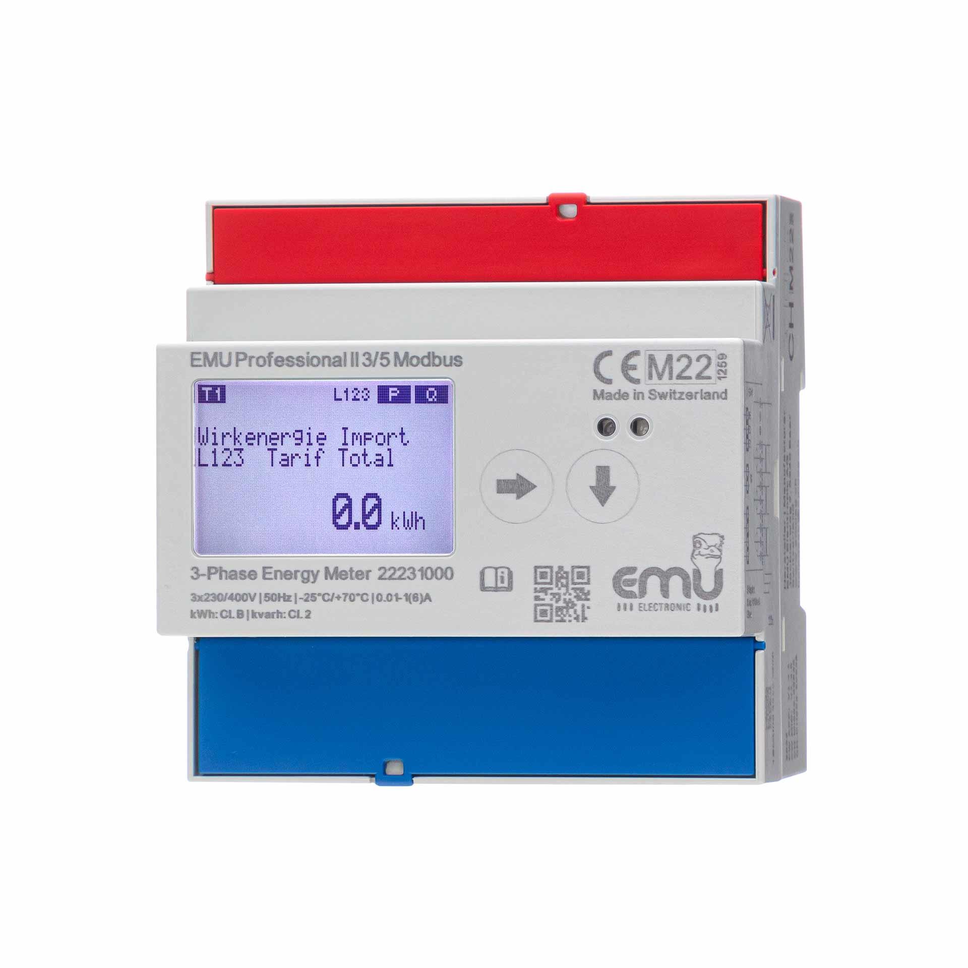 Energiezähler EMU Professional II 3/5, Modbus,  MID B+D Zulassung, Wandlermessung 3PN