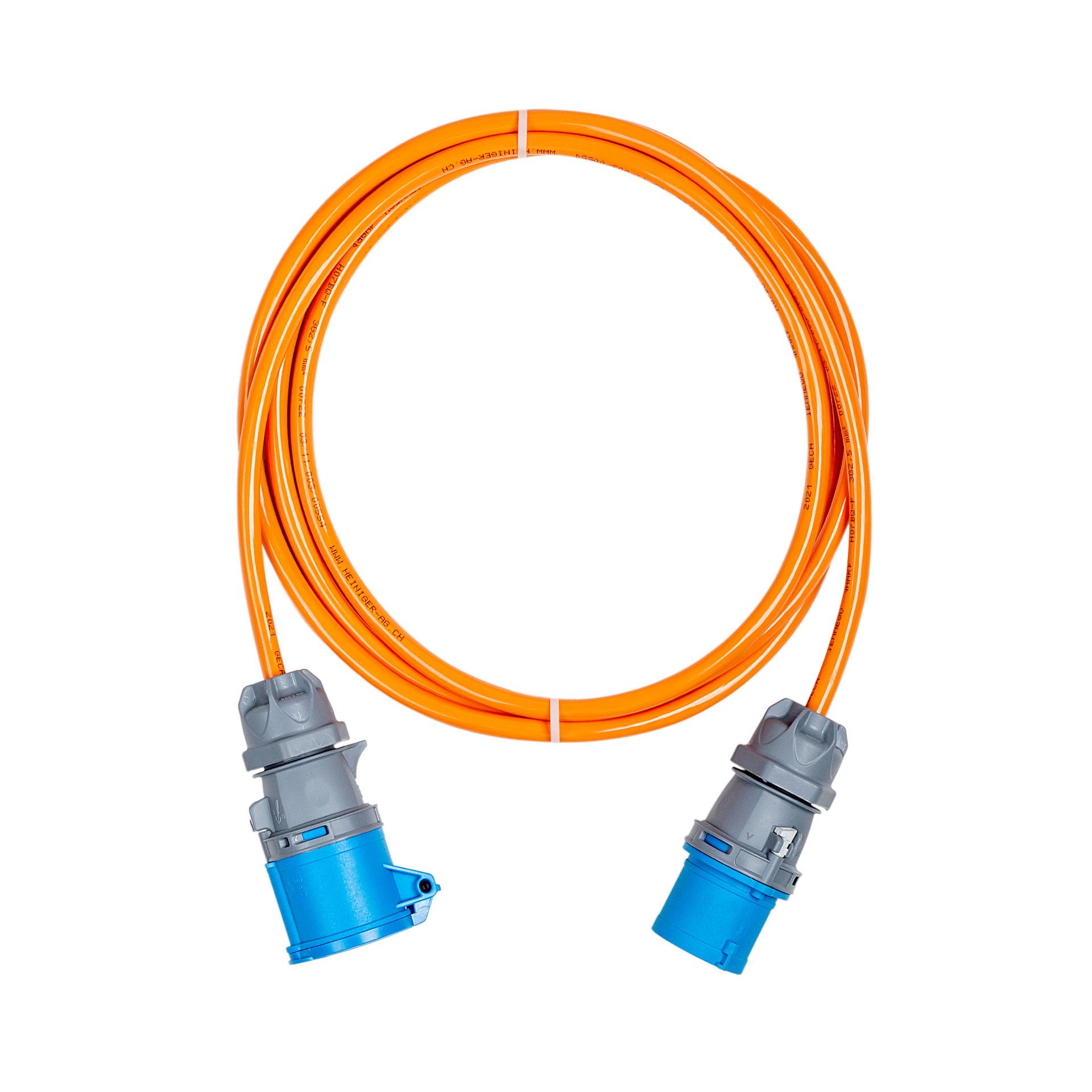 CEE Verlängerungskabel 16A, 3P, 6h, IP44, 6 Meter G-PUR 3x1.5mm²