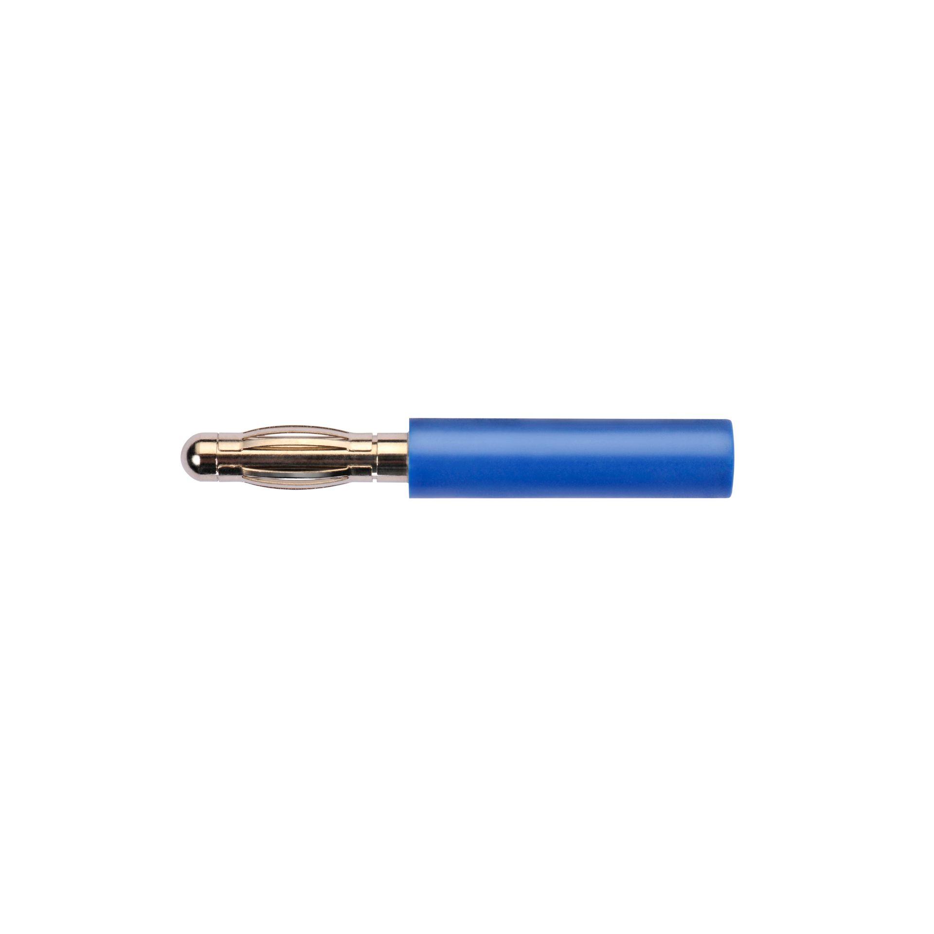 Adapter zum Adaptieren von Buchsen von ø 4mm auf ø 4mm Sicherheits-System, blau