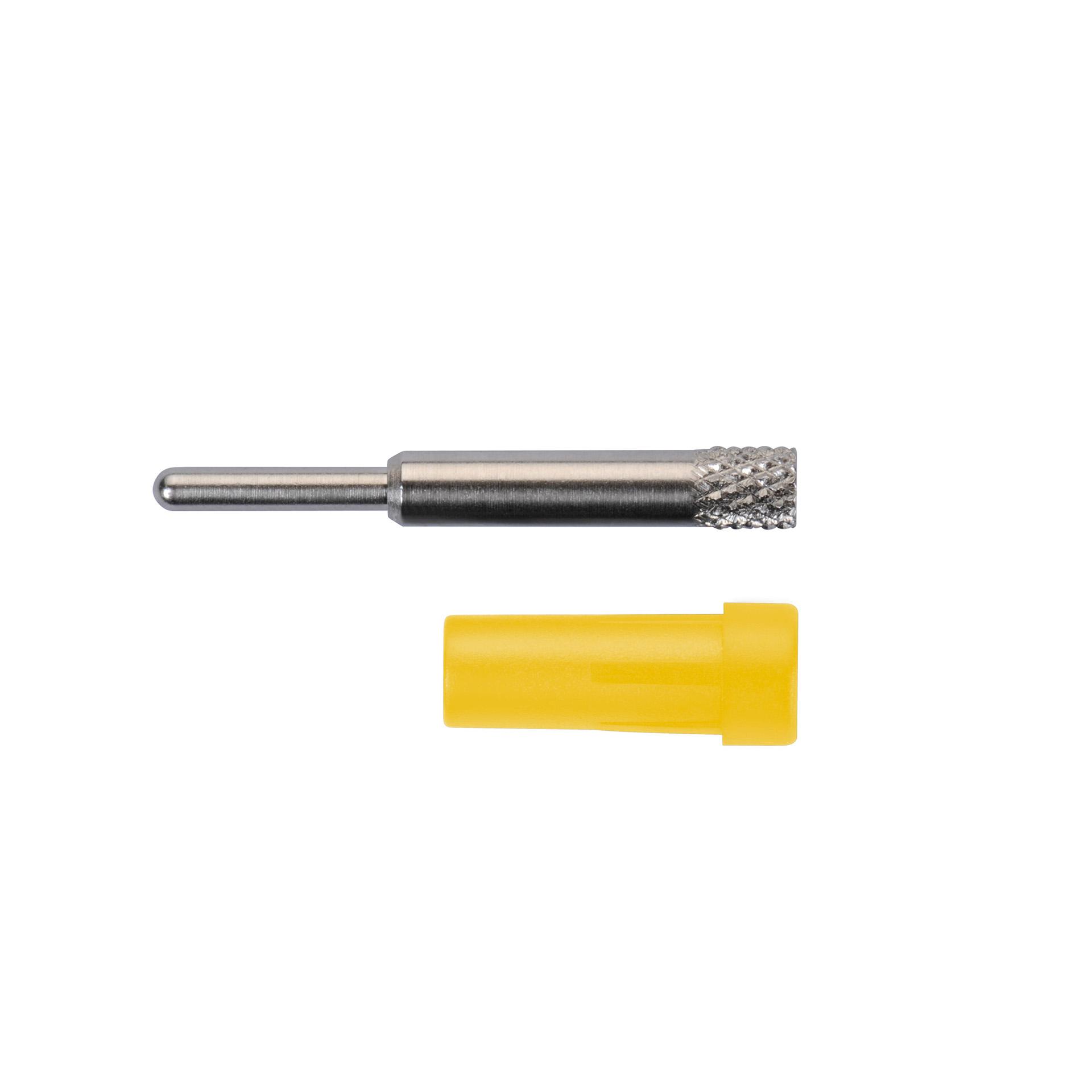 Einpressbuchse ø 2mm zum einpressen in Frontplatten, gelb