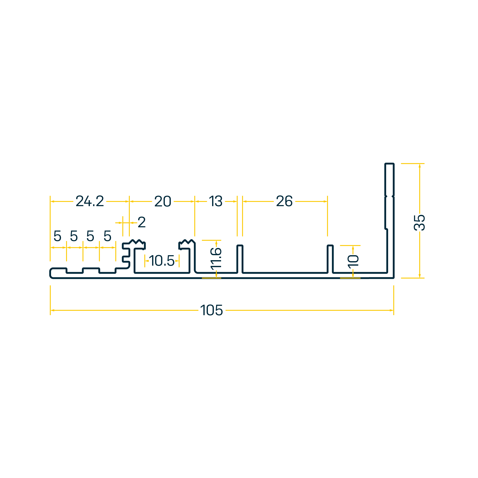GA2027 Seitenprofil SP.105