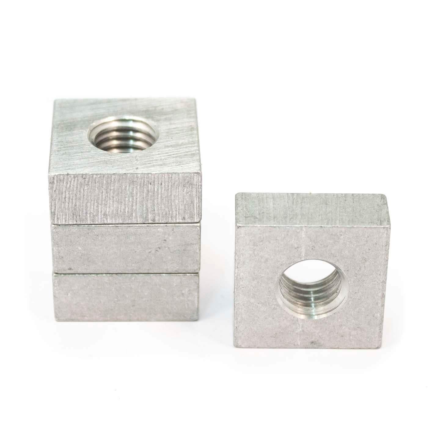 AZ 5.6 Gleitmutter M6 aus Aluminium, 25x25x10mm