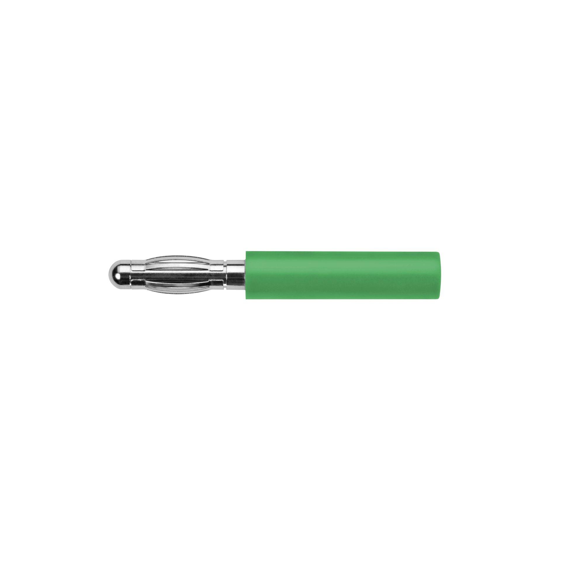 Adapter zum Adaptieren von Buchsen von ø 4mm auf ø 4mm Sicherheits-System, grün