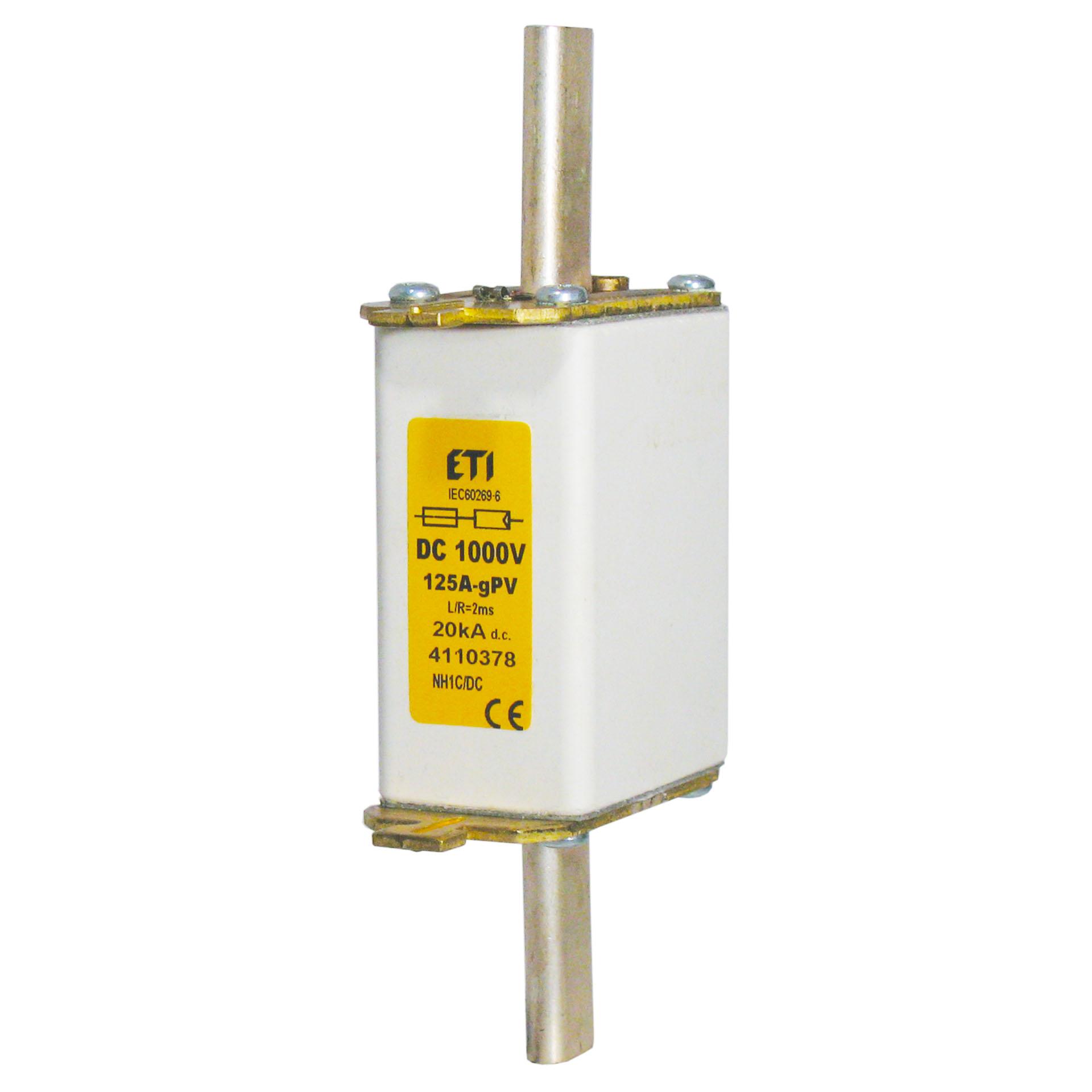 NH-Sicherung Gr. 0 160A "DC", Charakteristik gPV 1000V 