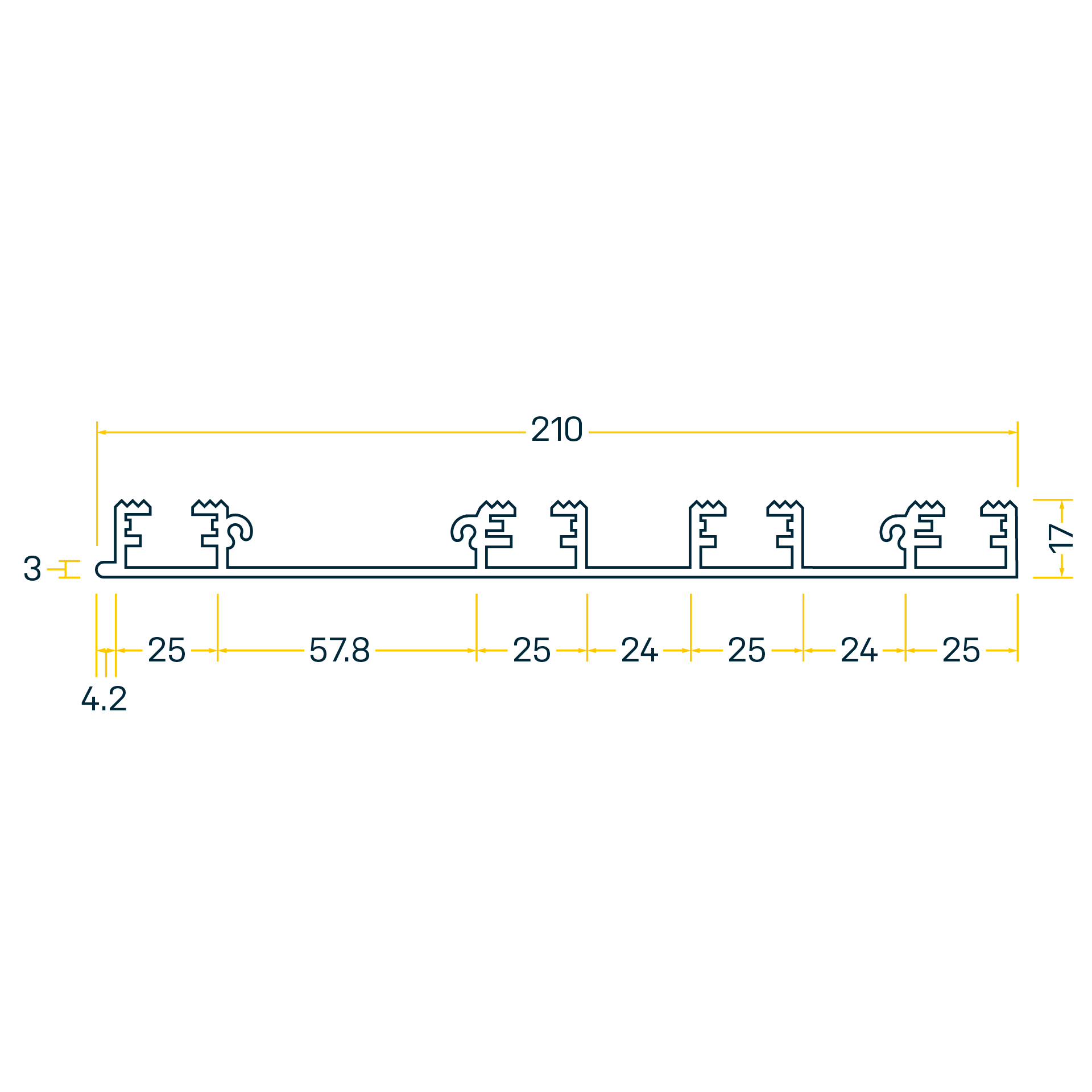 SP 210 Seitenprofil