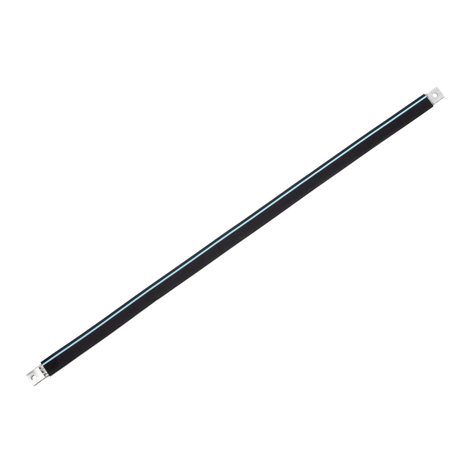 Isolierte Anschlusslasche aus Kupfergeflecht verzinnt "L:1130mm" 120mm², 400A, M10 & M10, Halogenfre