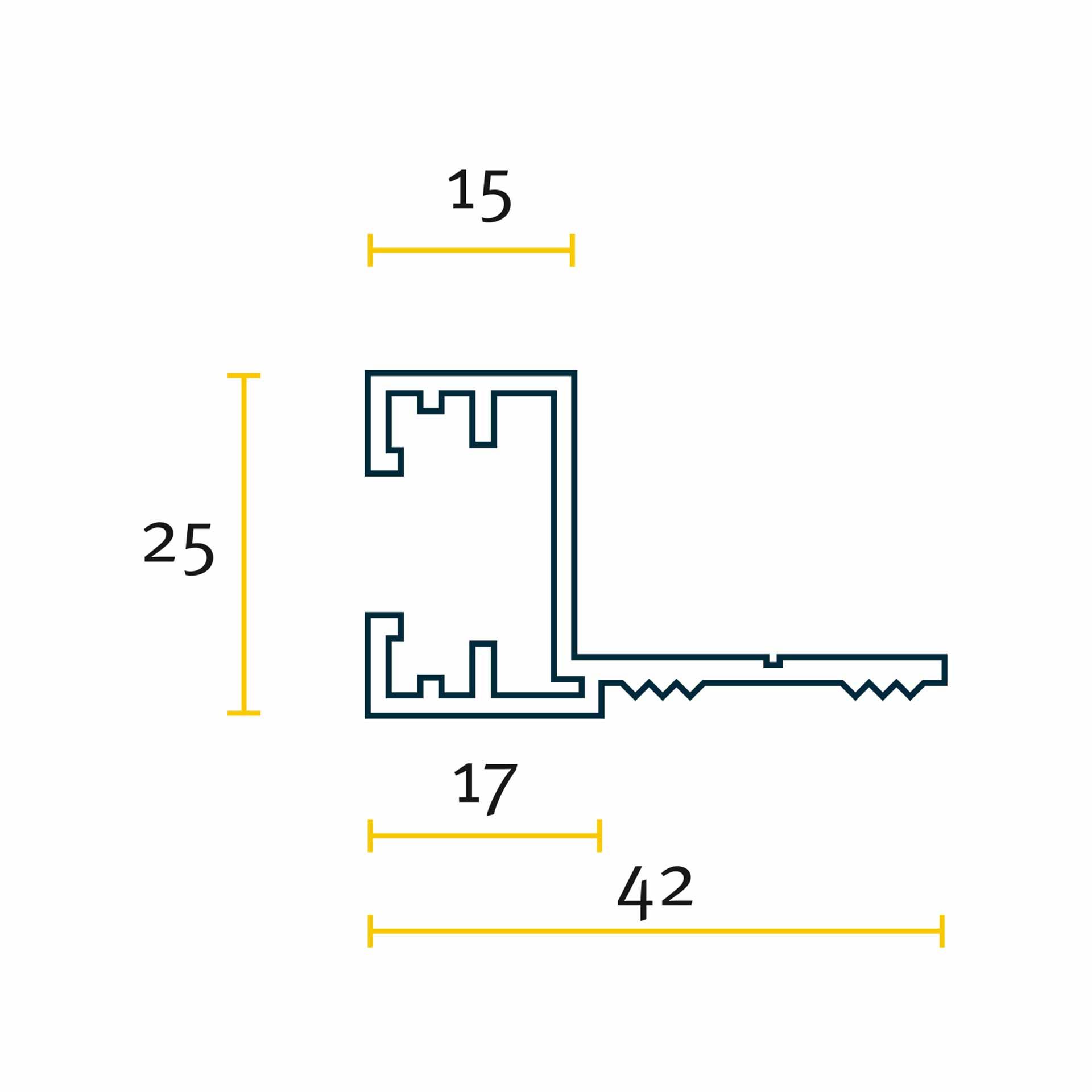 Zusatzprofil DIN SP 25.6