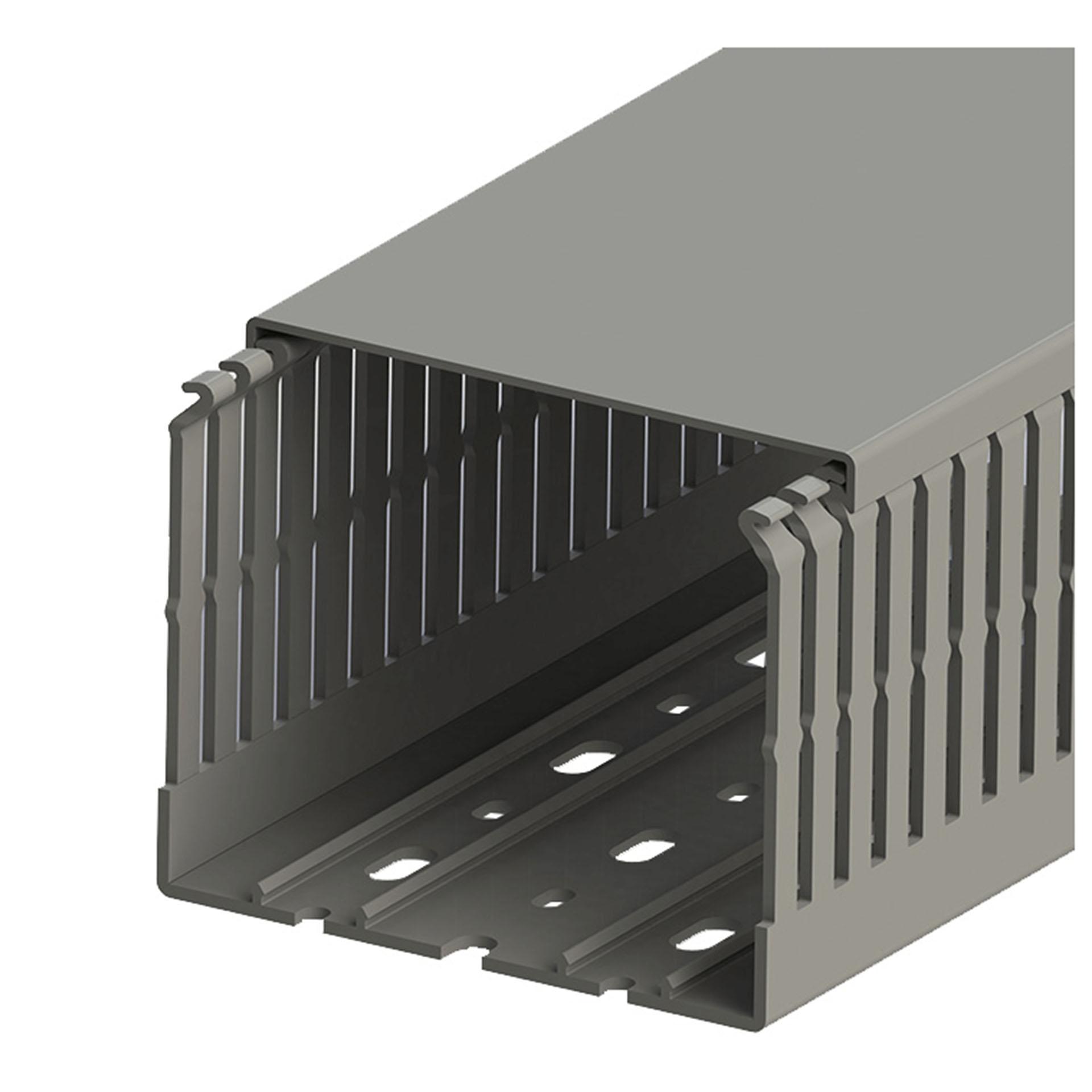 Kabelkanal PVC grau (VK-GN) / 100x80mm (BxH)