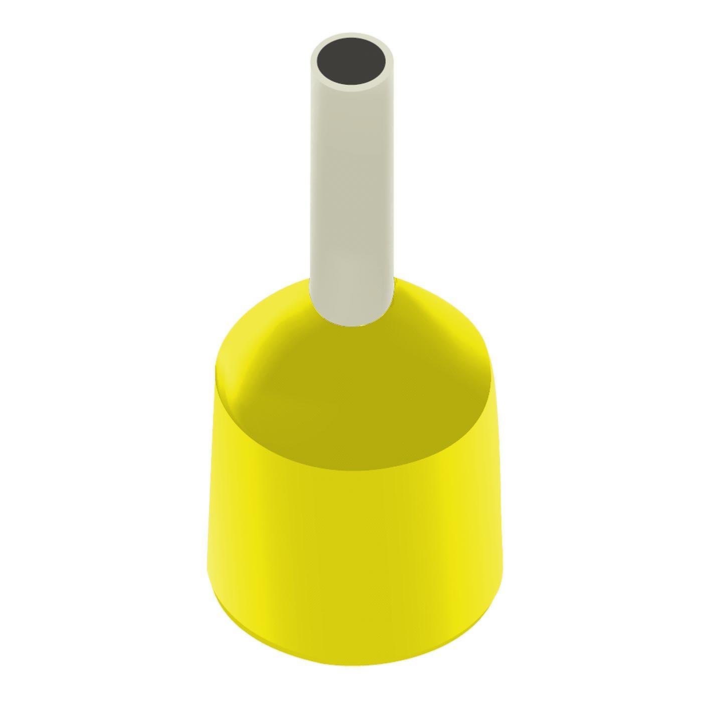 Aderendhülsen für kurzschlusssichere Leitungen (DIN) gelb / 6mm² / 12mm