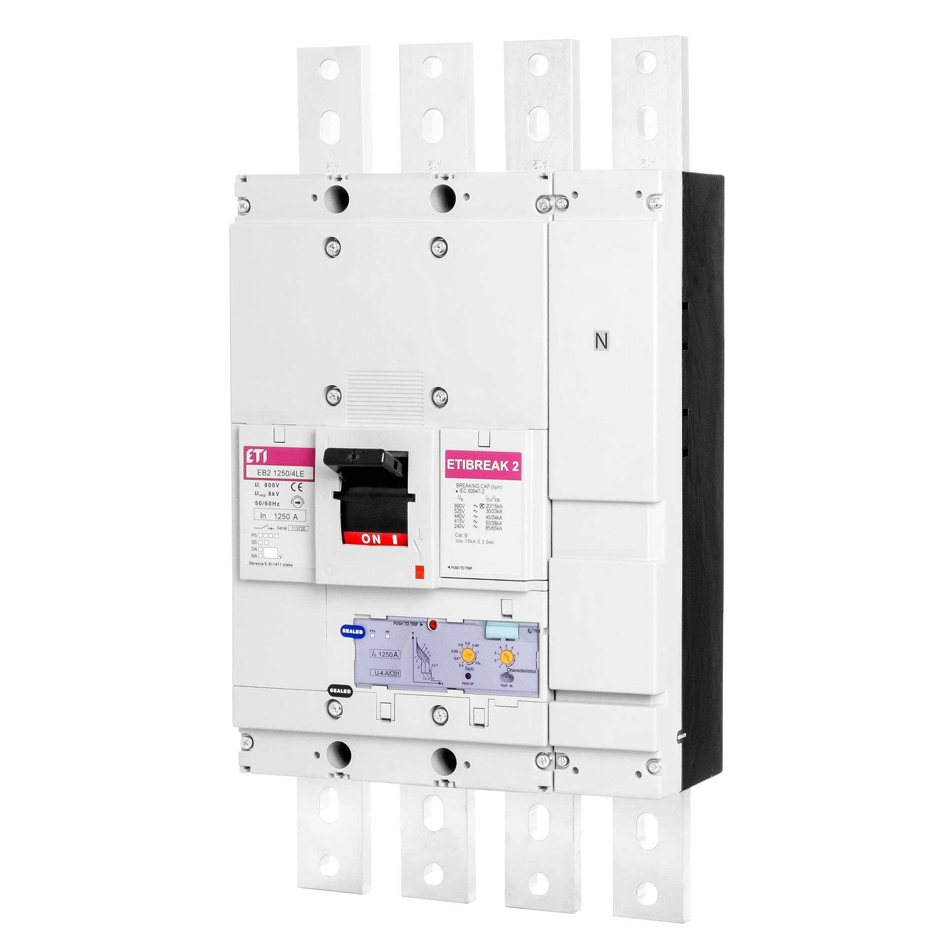 Leistungsschalter EB2 1250/4LE 1250A, Icu 50kA / Ics 50kA