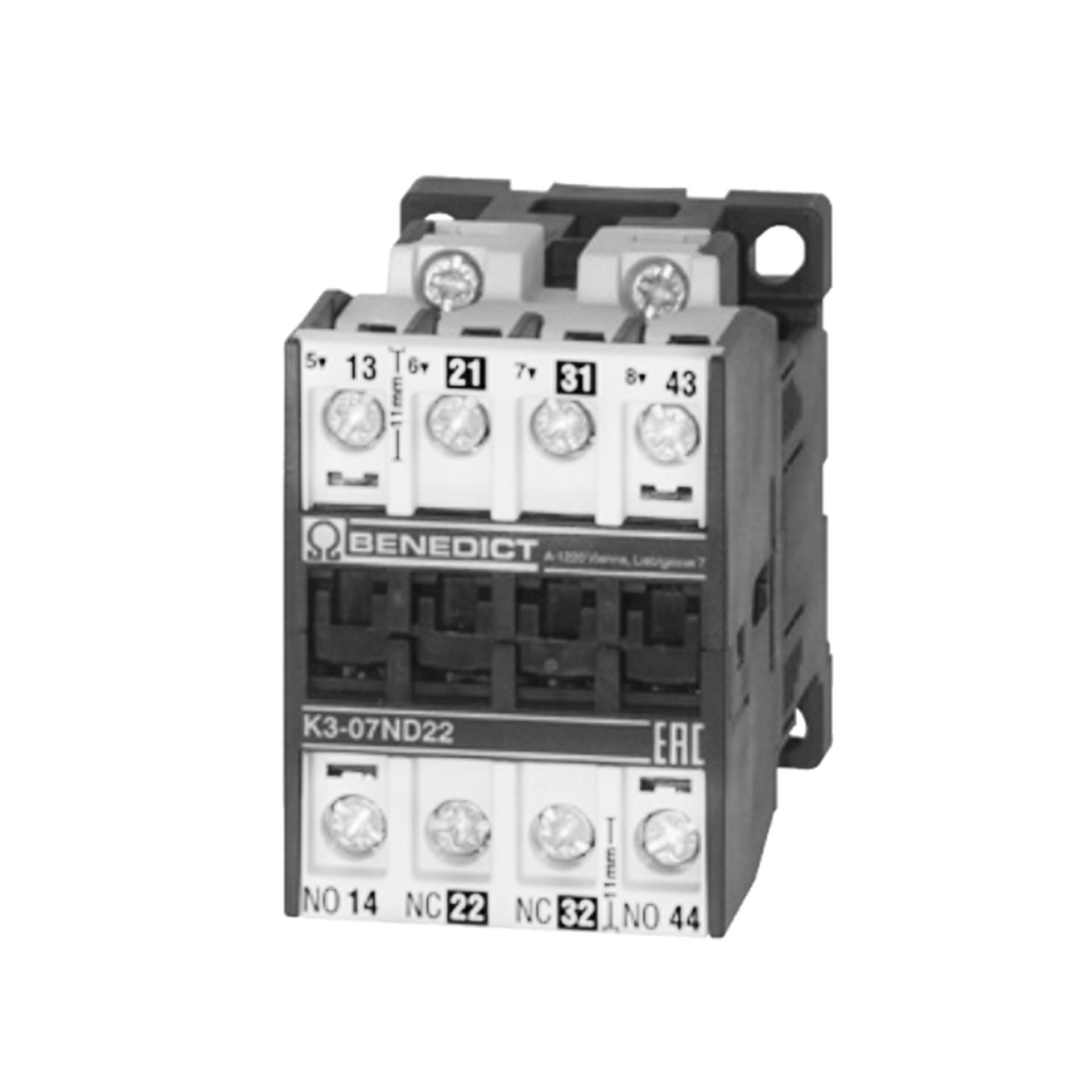 Leistungsschütz 4-polig, 4S, 32A AC1, K3-18NA00-40 24V DC