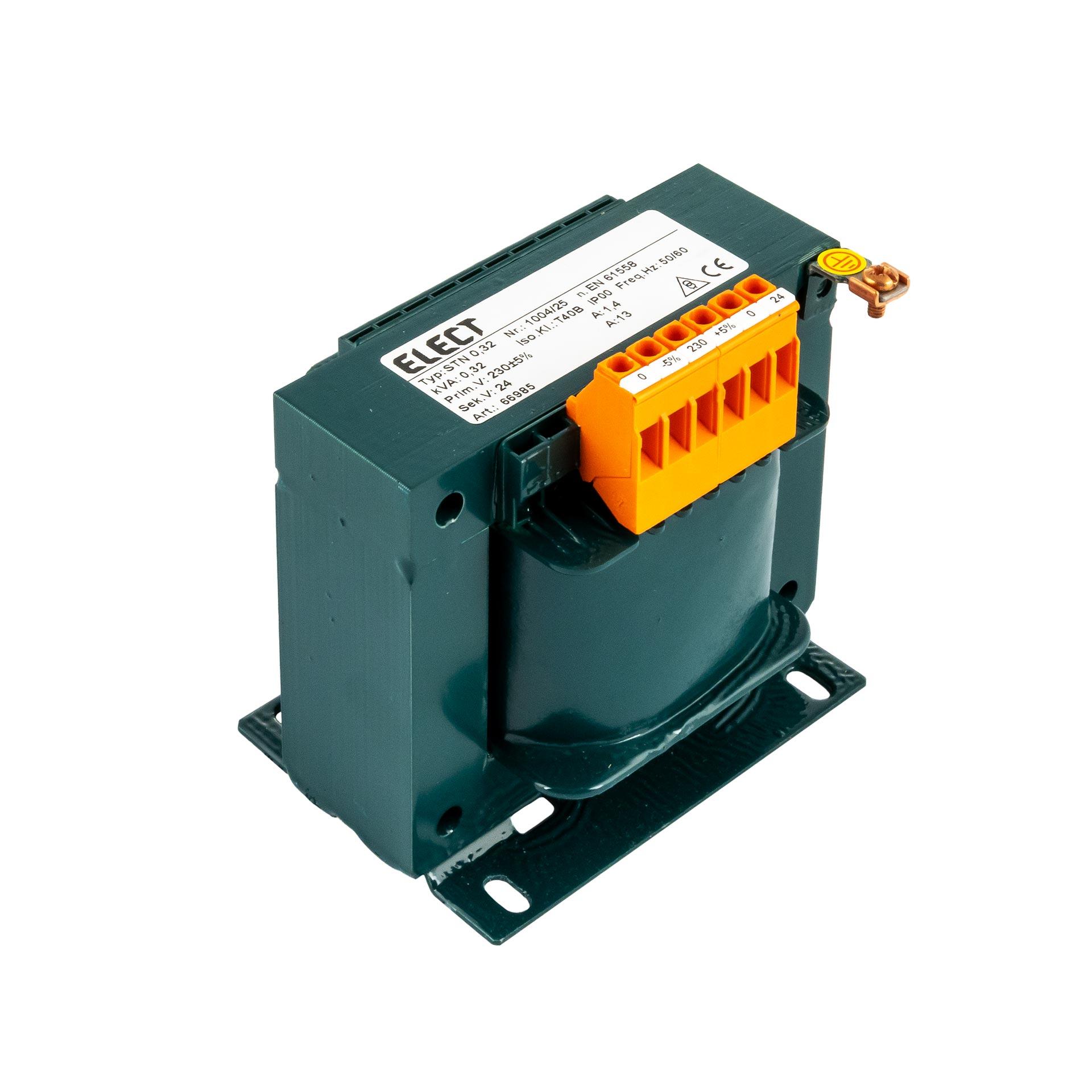 Einphasen Transformator 230V +-5%, 320VA, 24VAC - 13.33A