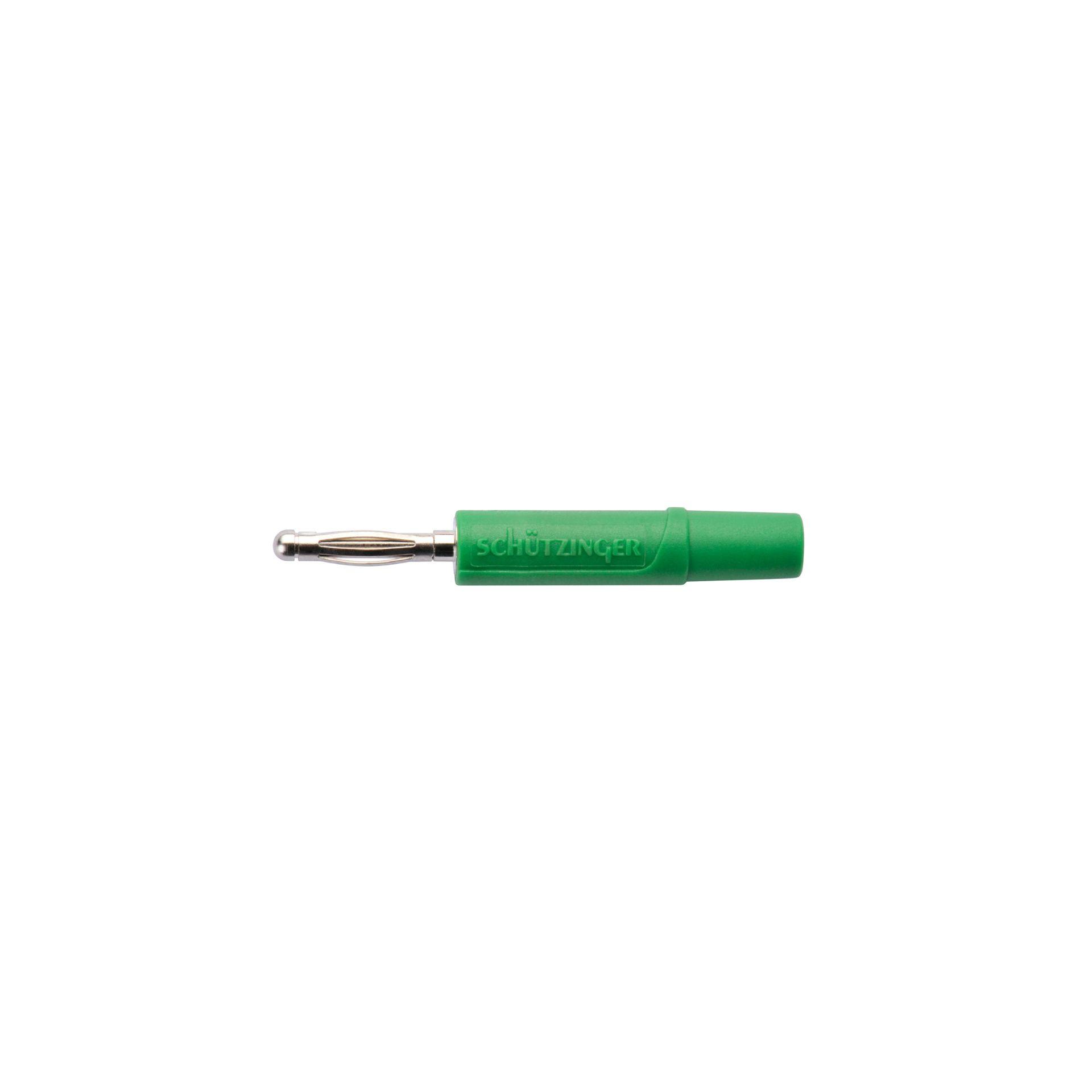 Federkorbstecker gerade ø 2mm, mit Lötanschluss bis 0.5mm2 grün
