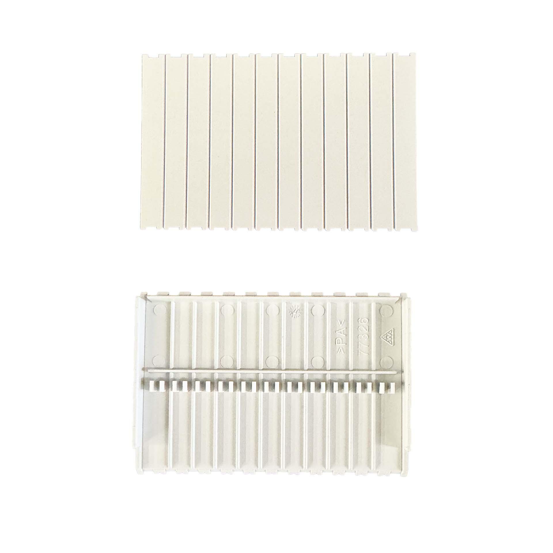 Frontabdeckung IP40 für CrossLink-Berührungsschutzmodul, Breite 100 mm, 1-polig