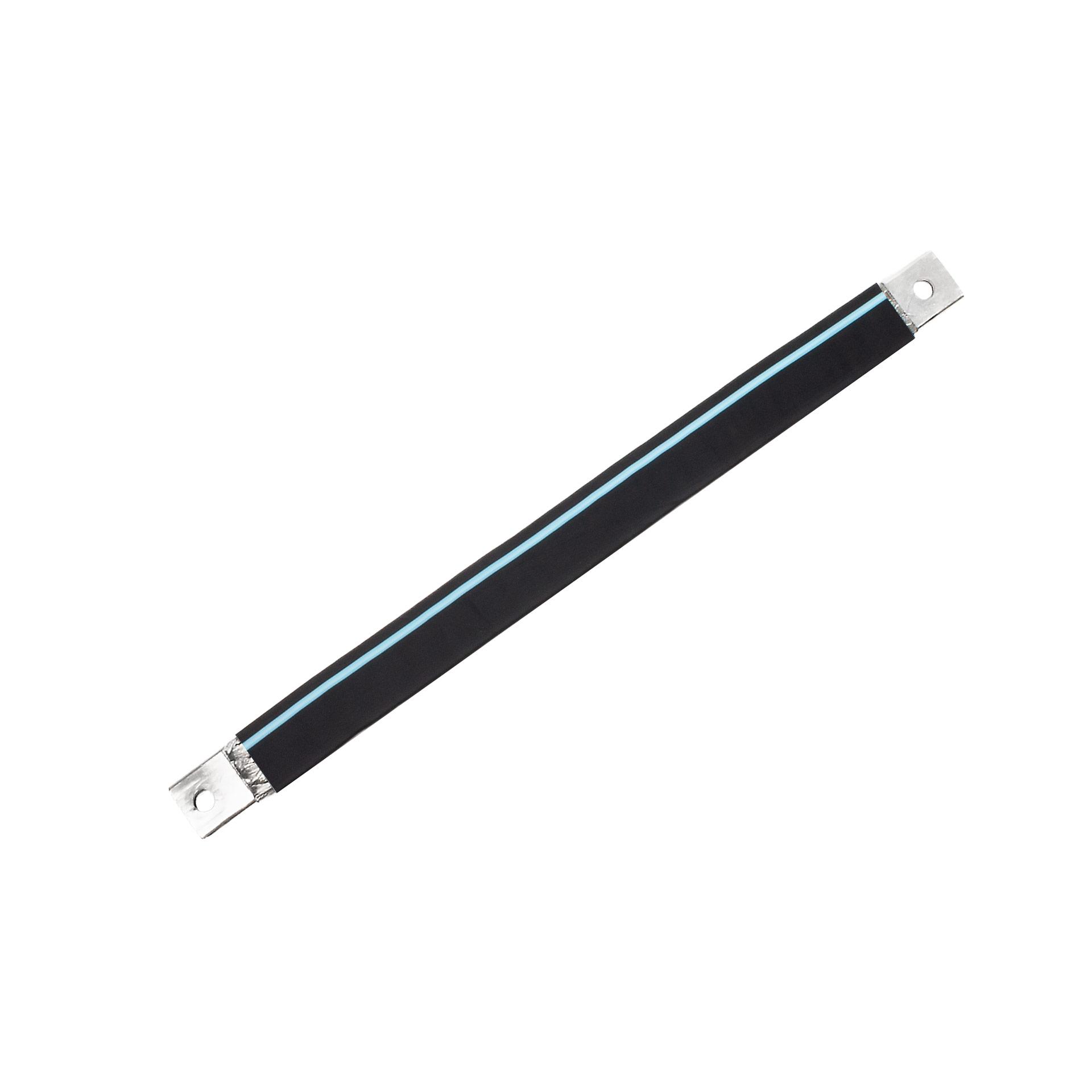 Isolierte Anschlusslasche aus Kupfergeflecht verzinnt "L:930mm" 240mm², 630A, M10 & M12, Halogenfrei
