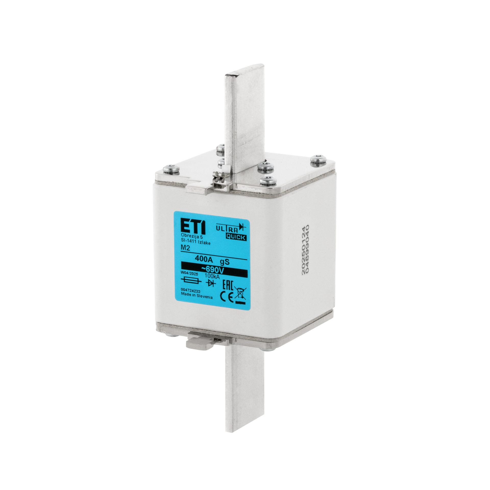 NH-Halbleitersicherung Gr. 2, 400A, Charakteristik gS, 690V