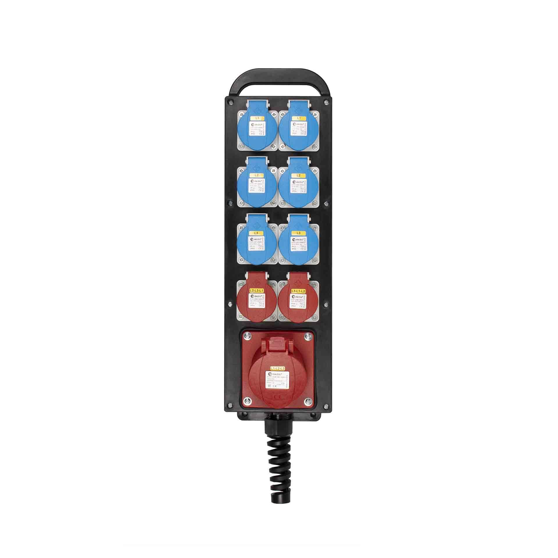 Hartgummi Steckdosenverteiler 130-09 16A