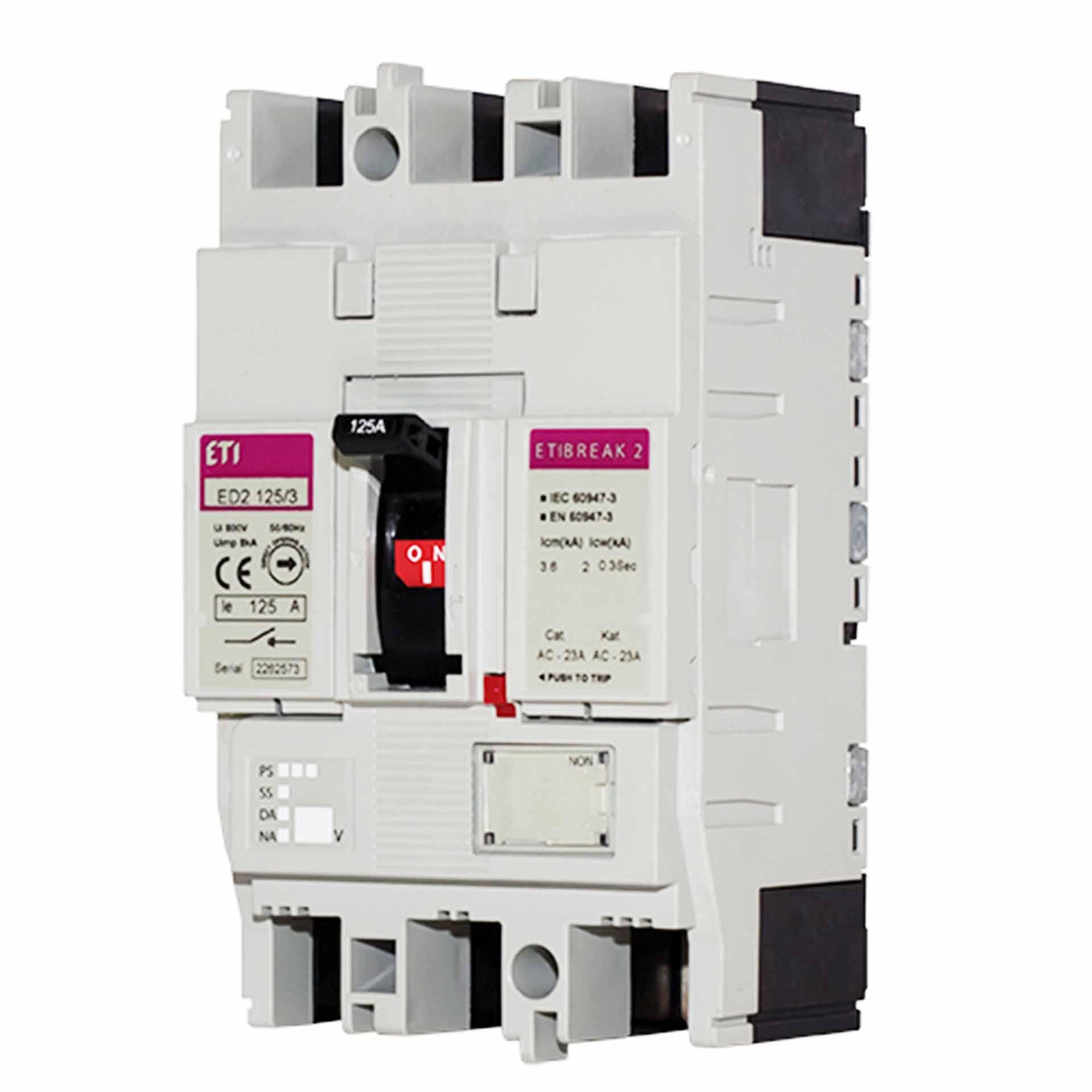 Lasttrennschalter ED2 125/3, 125A, Icm 3.6kA