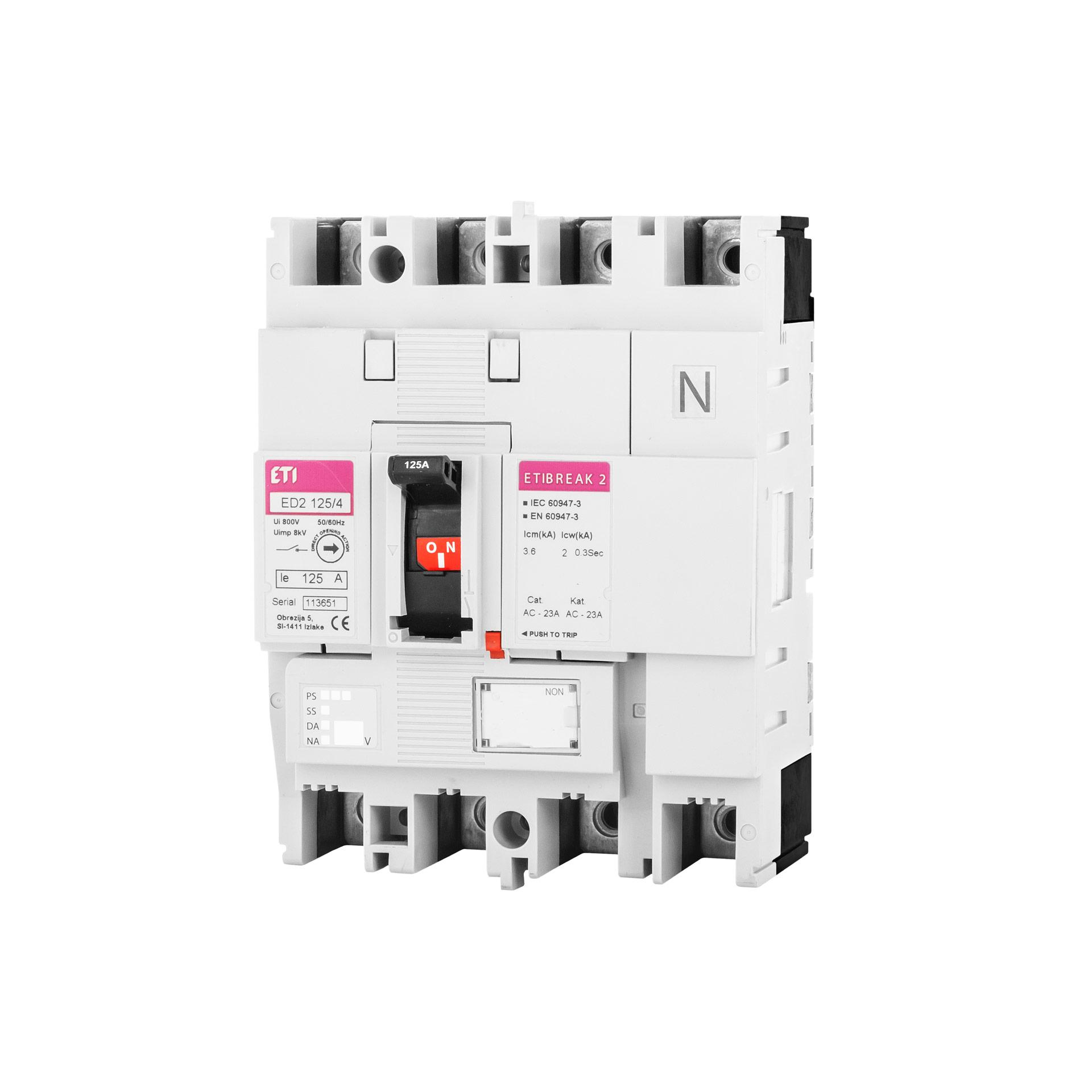 Lasttrennschalter ED2 125/4, 125A, Icm 3.6kA