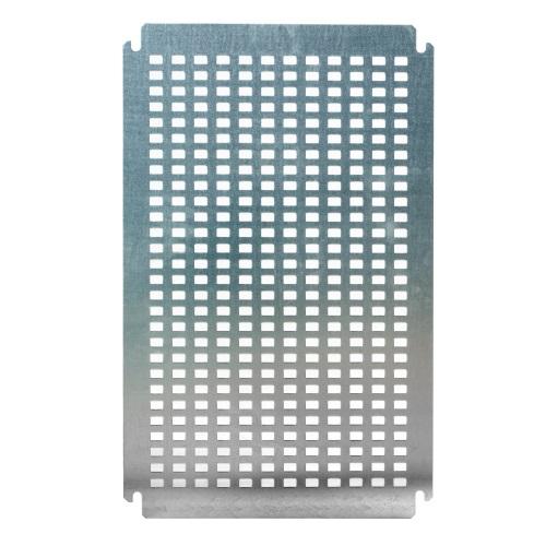 Montageplatte lochgestanzt 14x9mm, für Gehäuse BxH 1000x800mm