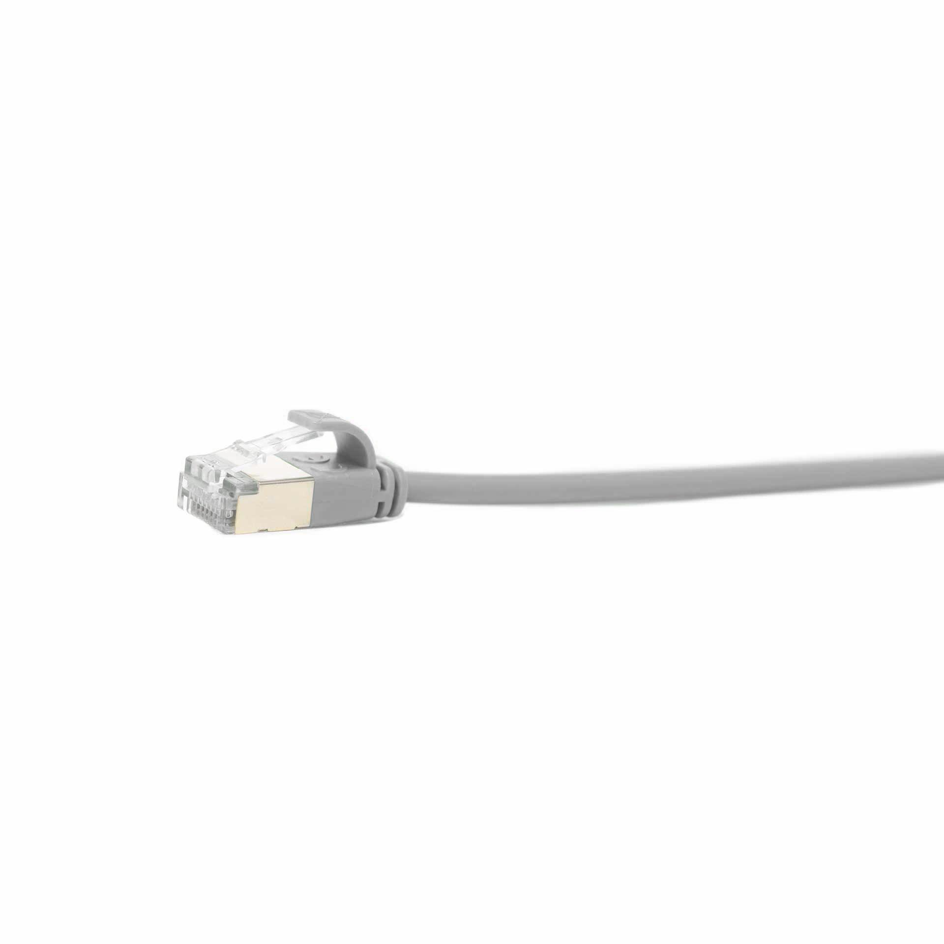 CAT 6A Slim-Patchkabel "UL", S/FTP, 1500mm, grau (RAL 7001), PVC, 500 Mhz