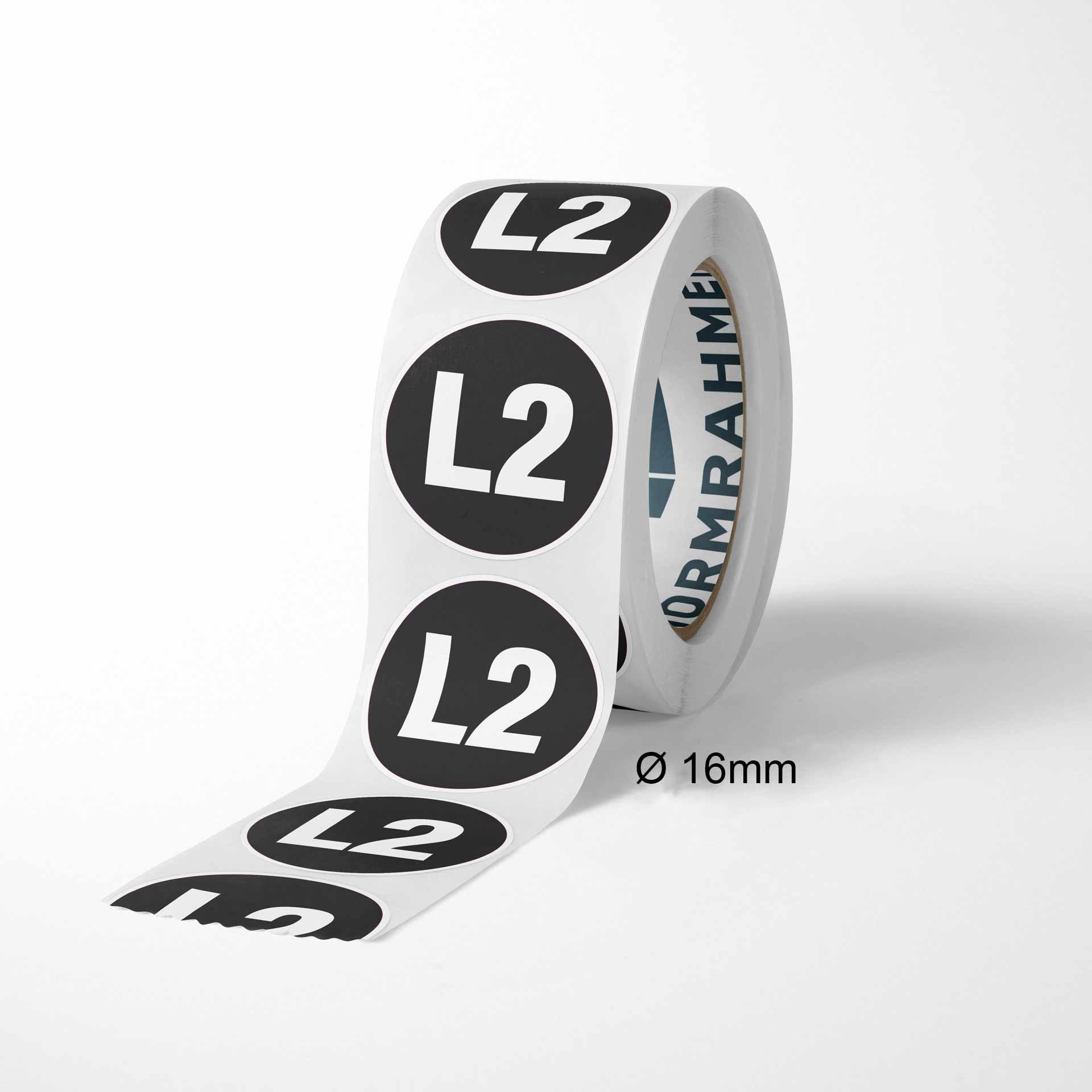 Aussenleiter L2 Schwarz Ø 16mm, Rolle à 500 Stk.