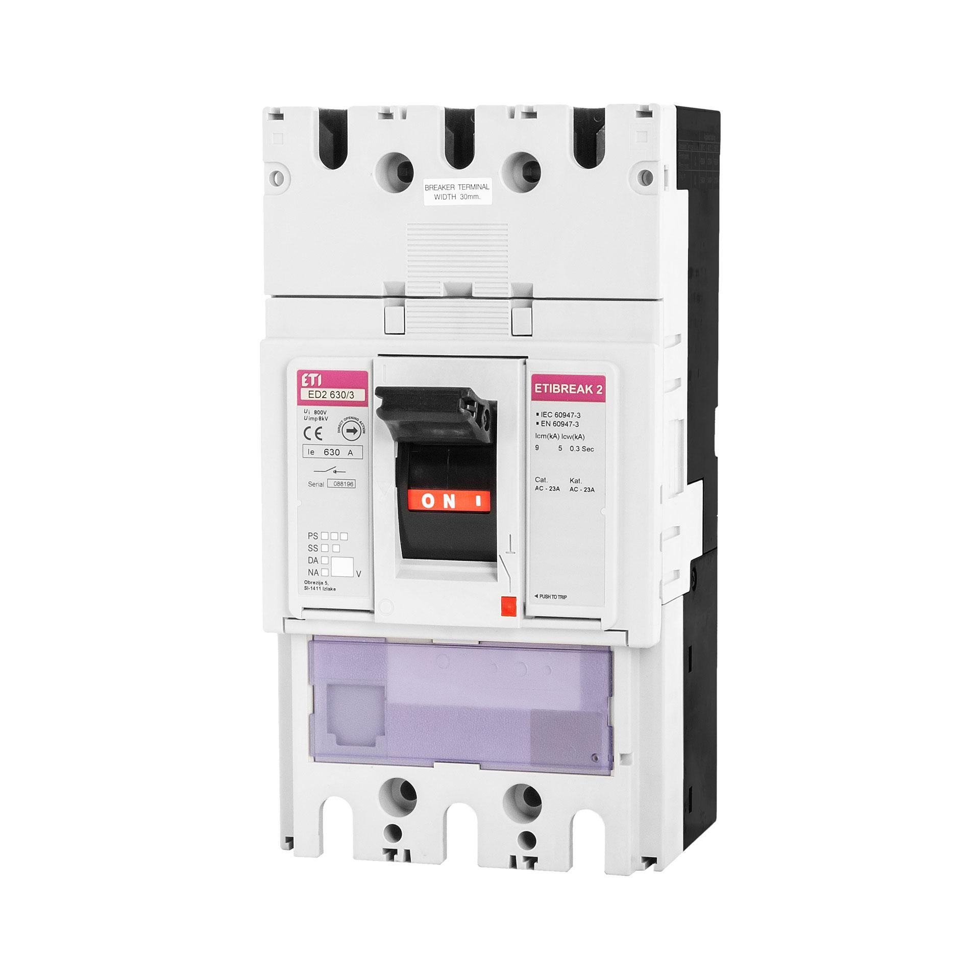 Lasttrennschalter ED2 630/3, 630A, Icm 9kA