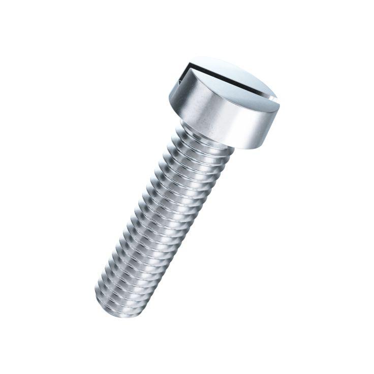 Zylinderkopfschraube mit Schlitz M6x30mm DIN 84A-4.8 verzinkt blau