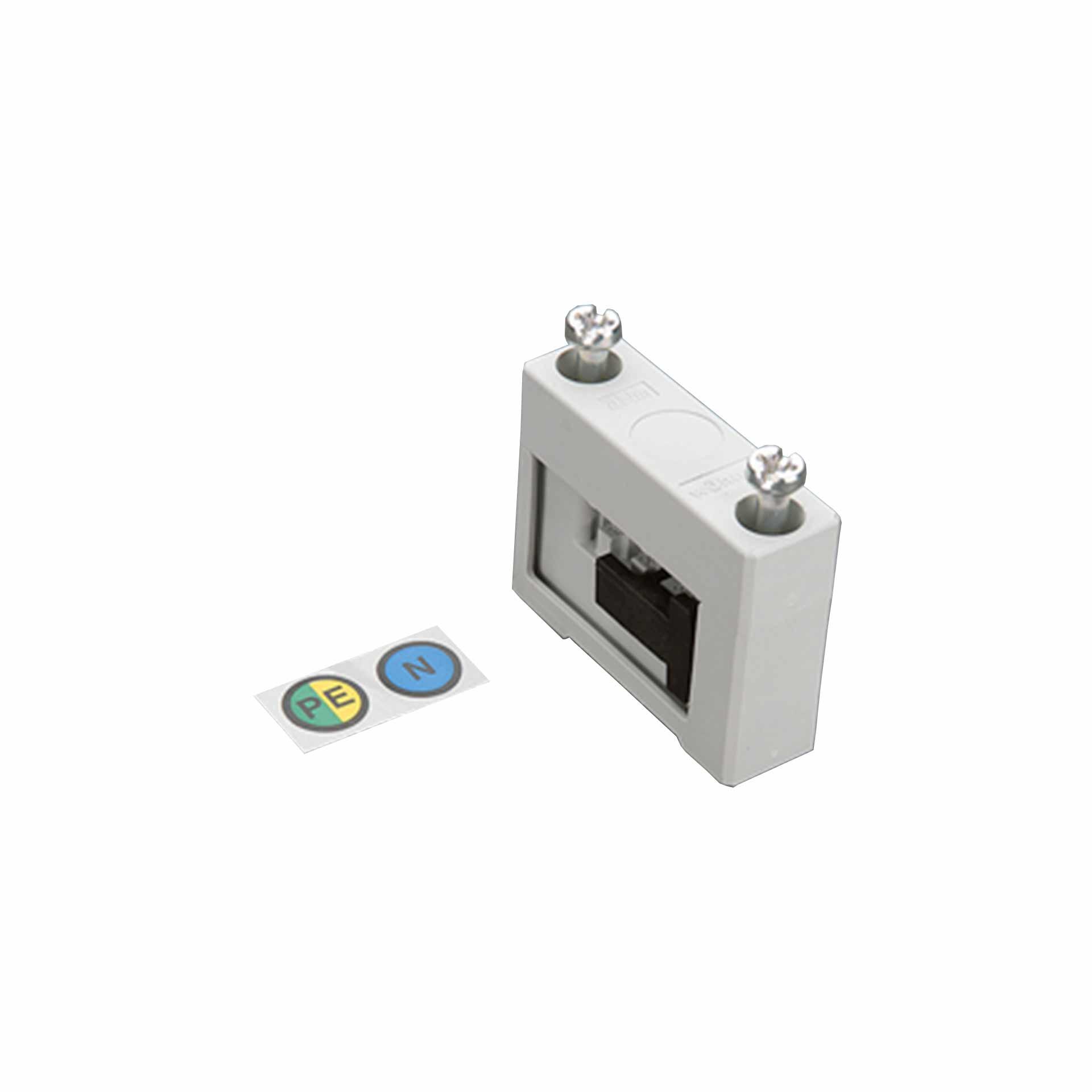 1P Sammelschienenträger für N oder PE, für Schienenbreite 12, 20 & 30mm (Dicke: 5-10mm)