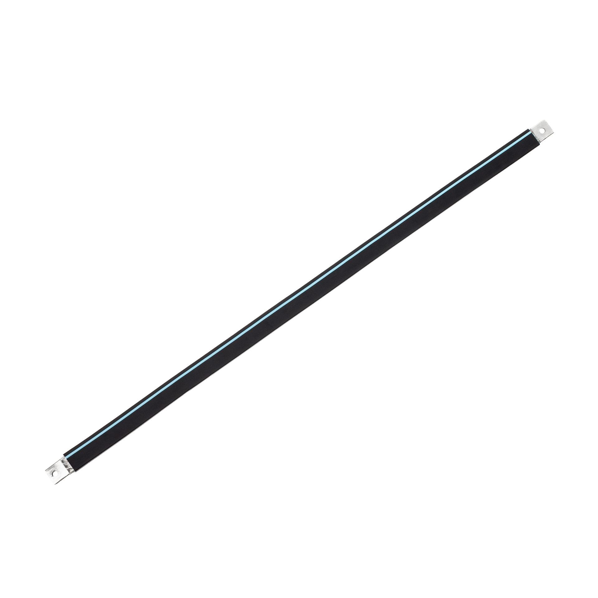 Isolierte Anschlusslasche aus Kupfergeflecht verzinnt "L:930mm" 120mm², 400A, M10 & M10, Halogenfrei