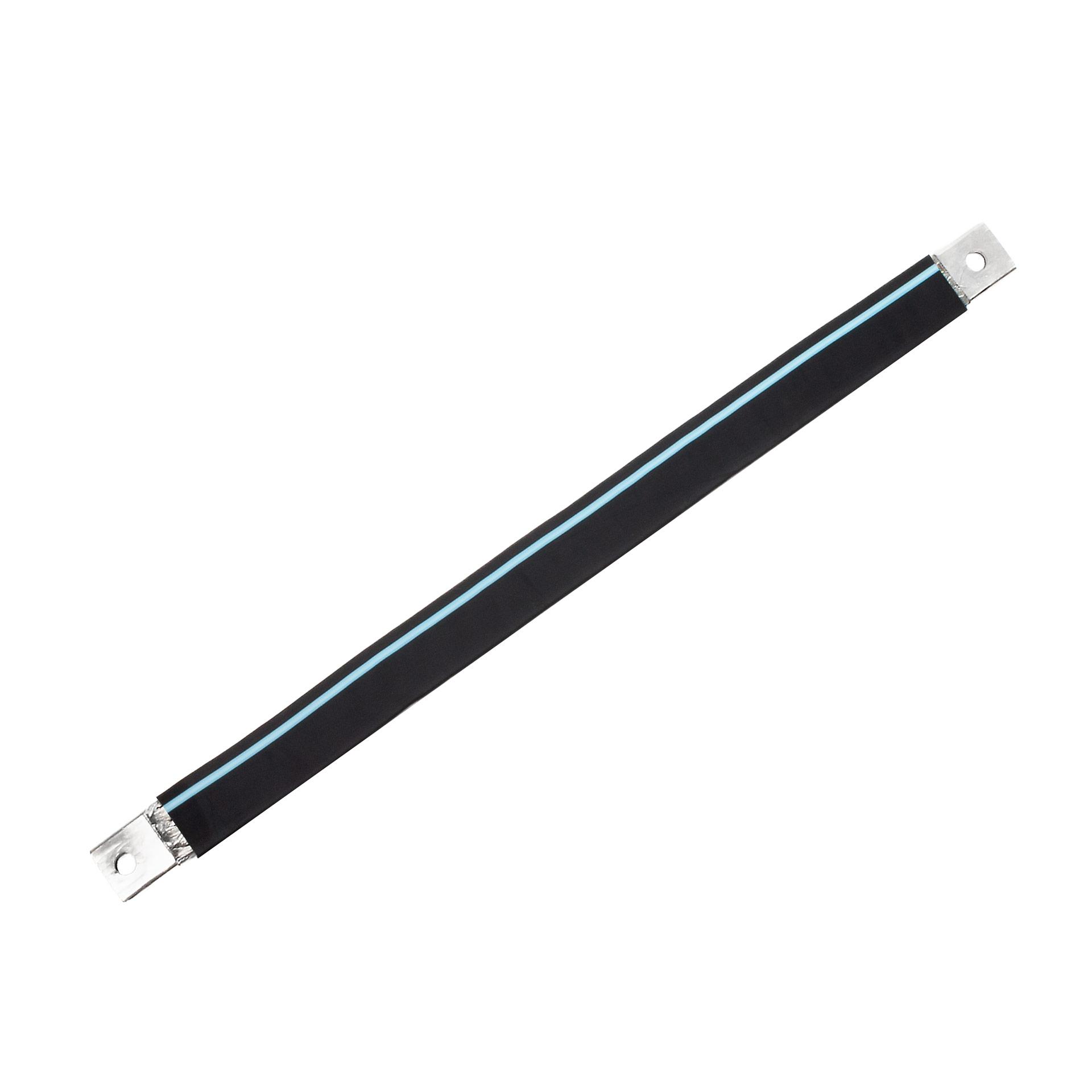Isolierte Anschlusslasche aus Kupfergeflecht verzinnt "L:1030mm" 240mm², 630A, M10 & M12,Halogenfrei