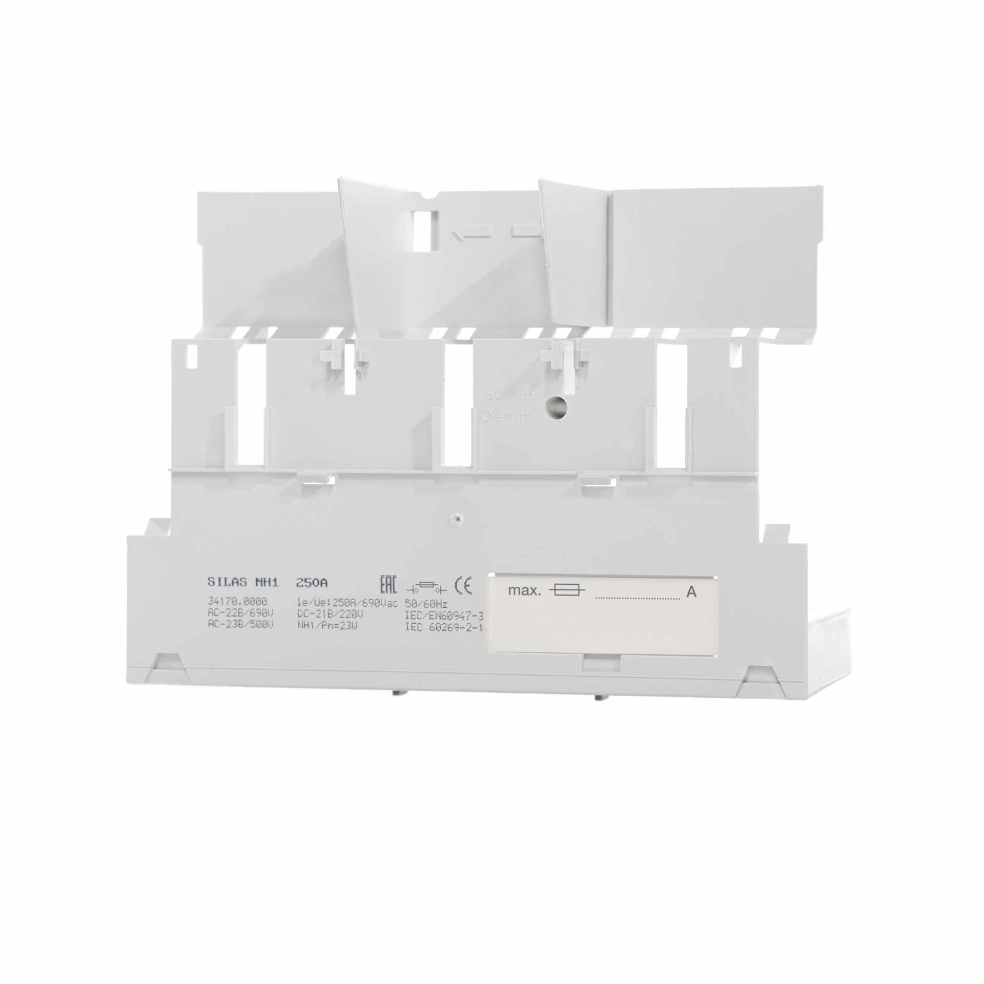 Kontaktabdeckung unten für Silas 3P Gr.1, Aufbau & 60mm System