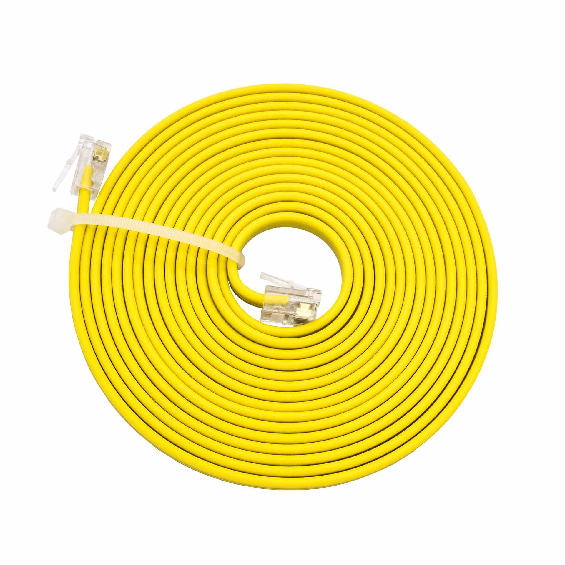 Signalkabel / Datenkabel RJ12, 6P6C, 1'700 mm, Flex-PUR-Aussenmantel gelb