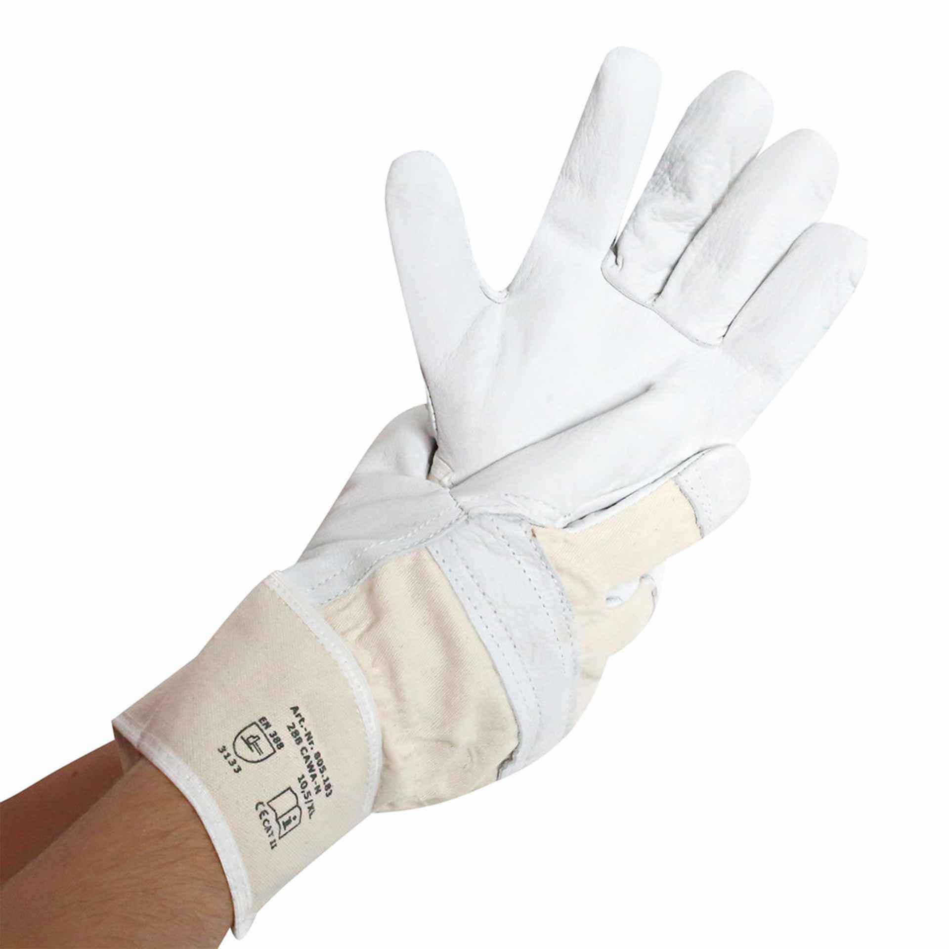 Arbeitshandschuhe Strong, grau, Gr.10/XL | Rindvollleder