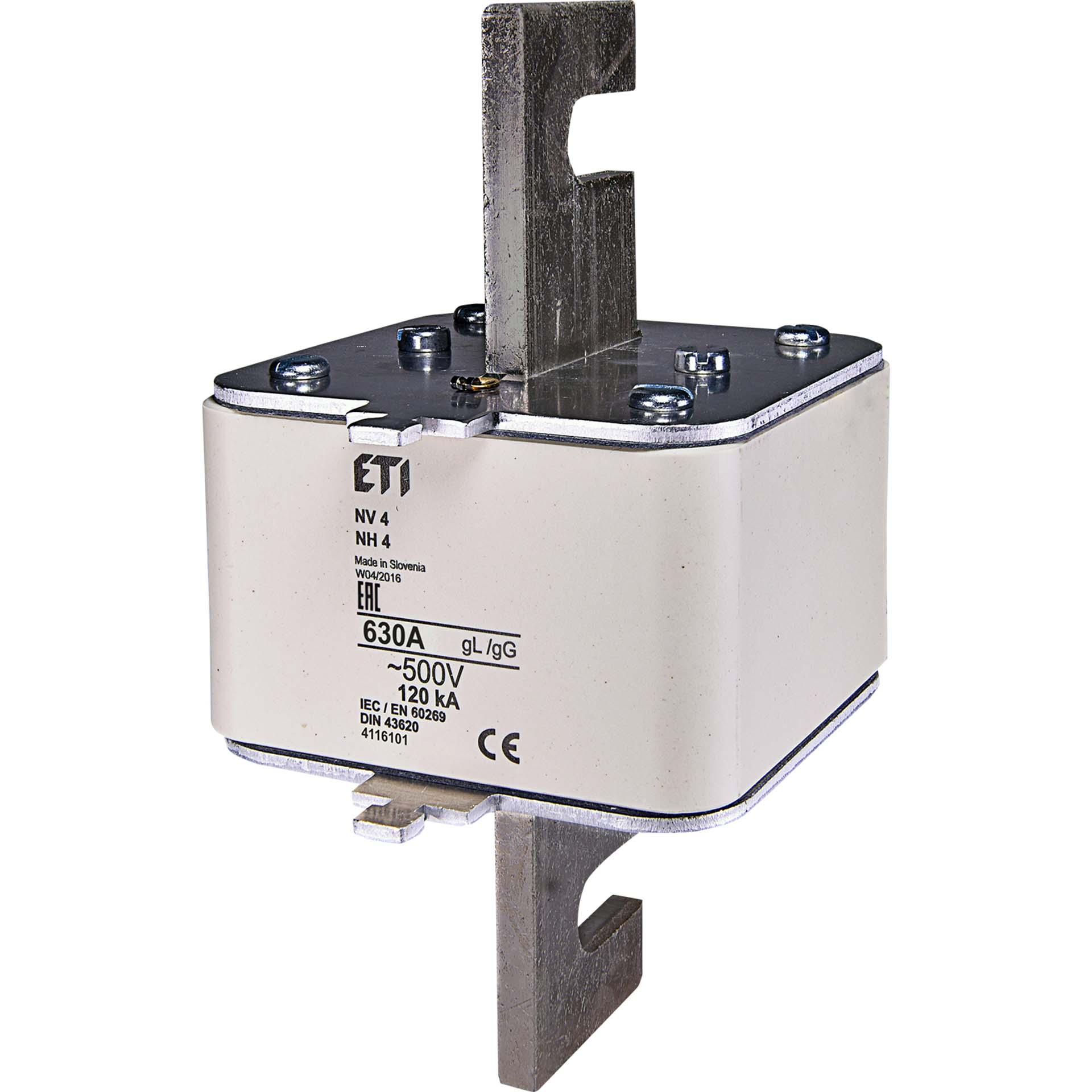 NH-Sicherung Gr. 4 630A, Charakteristik gL-gG 500V 