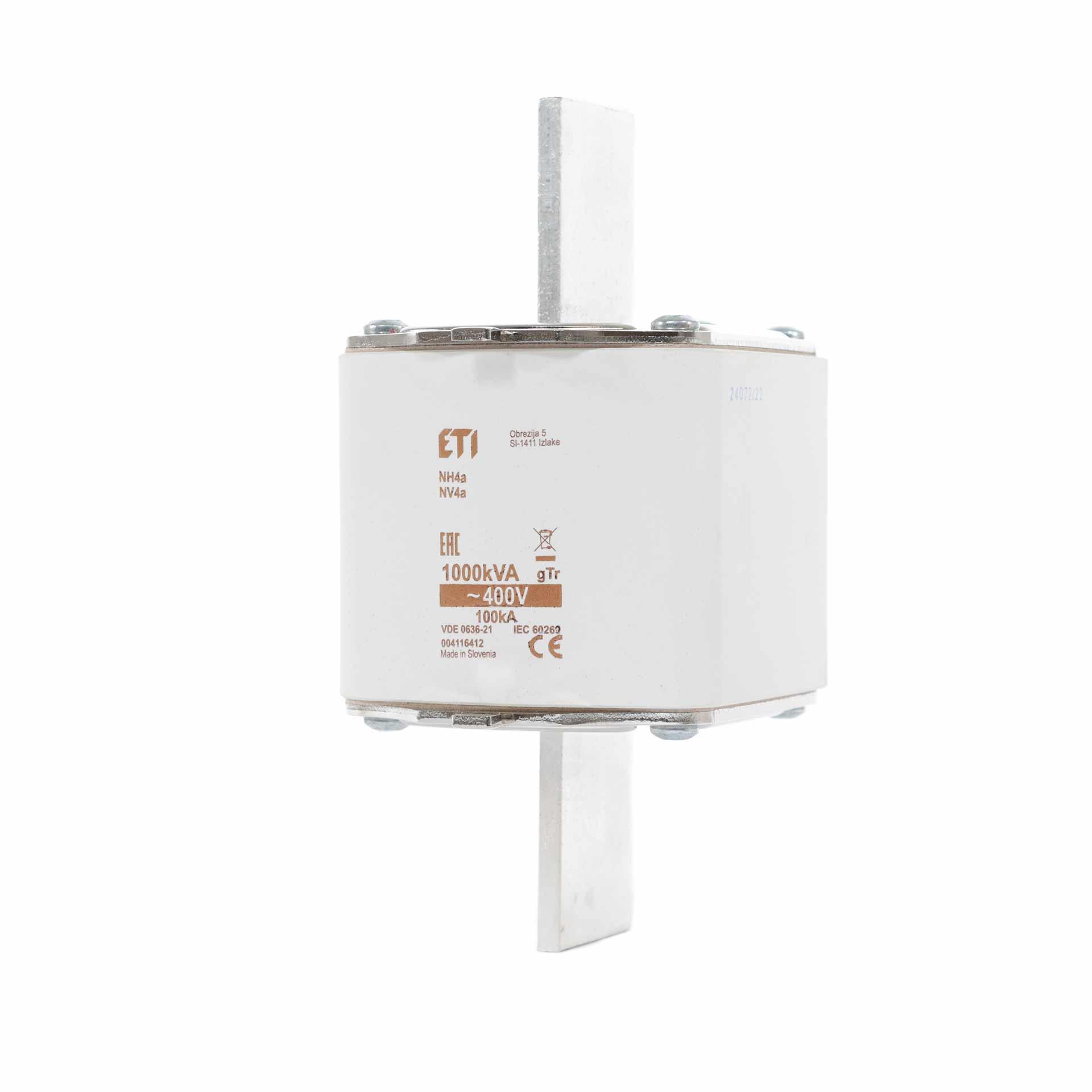 NH fuse size 4A, 1443A for transformer protection 1000kVA, gTr